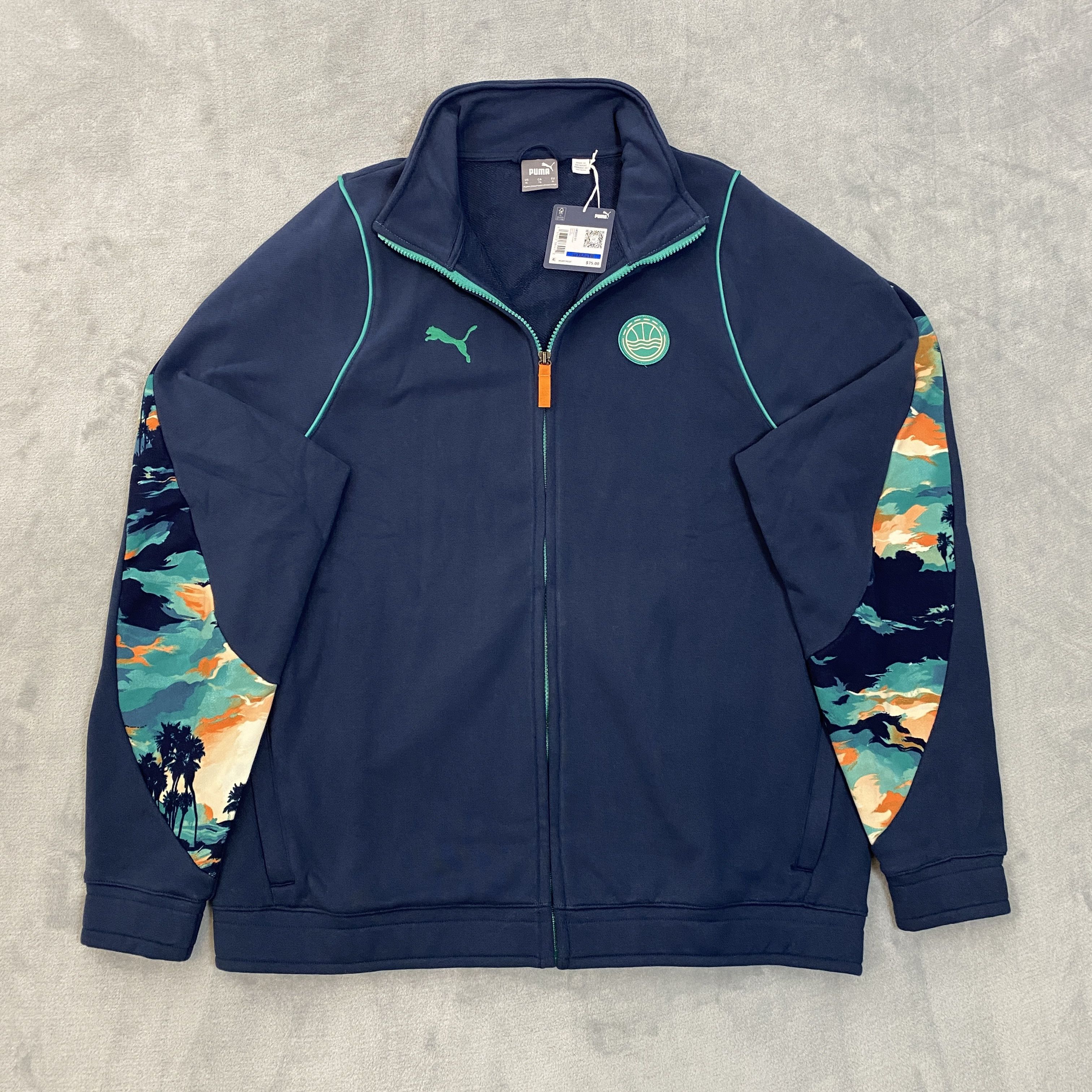 Puma VENICEBALL T-73 Training Jacket XL Graphic Zip HOOP HUNTER Size US XL / EU 56 / 4 - 1 Thumbnail