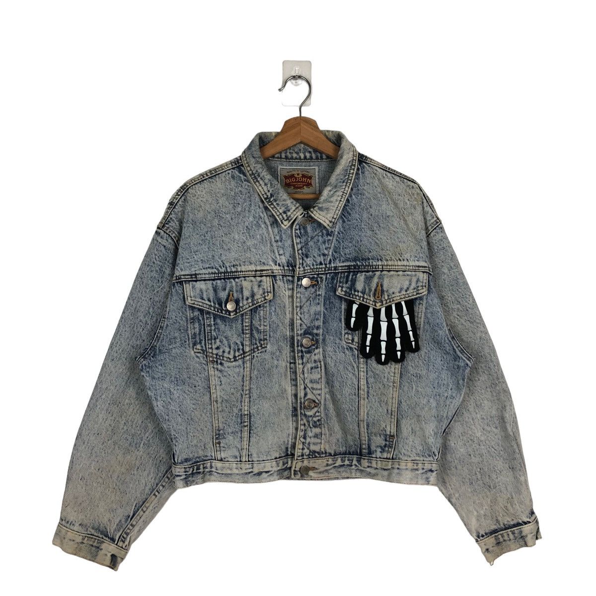 Japanese Brand VINTAGE TRUCKER ACID WASH CROPPED JACKET BIG JOHN JAPAN Size US L / EU 52-54 / 3 - 1 Thumbnail