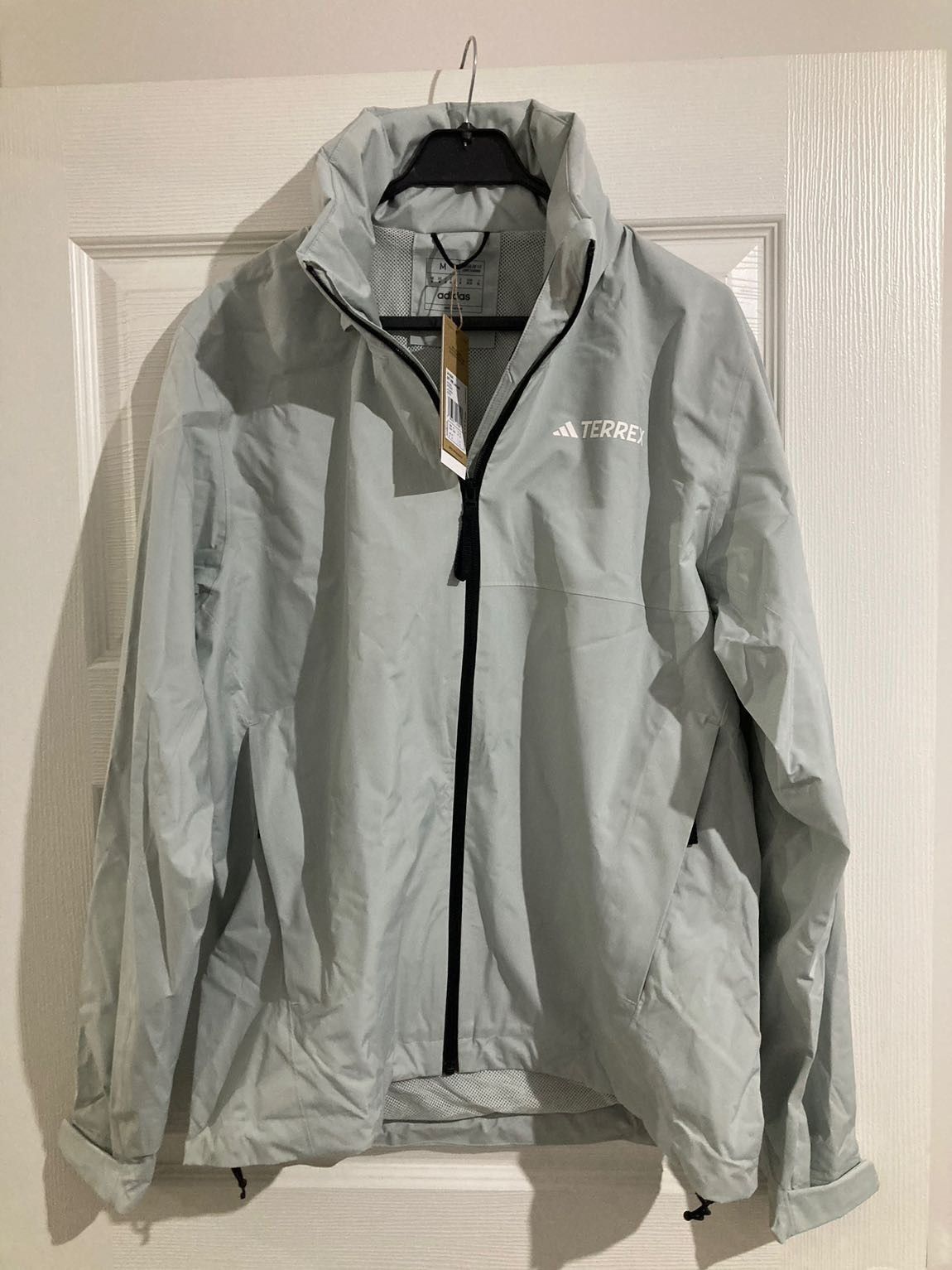 Adidas Adidas Terrex MT RR Rain Jacket - Silver Green - Size US M / EU 48-50 / 2 - 1 Thumbnail