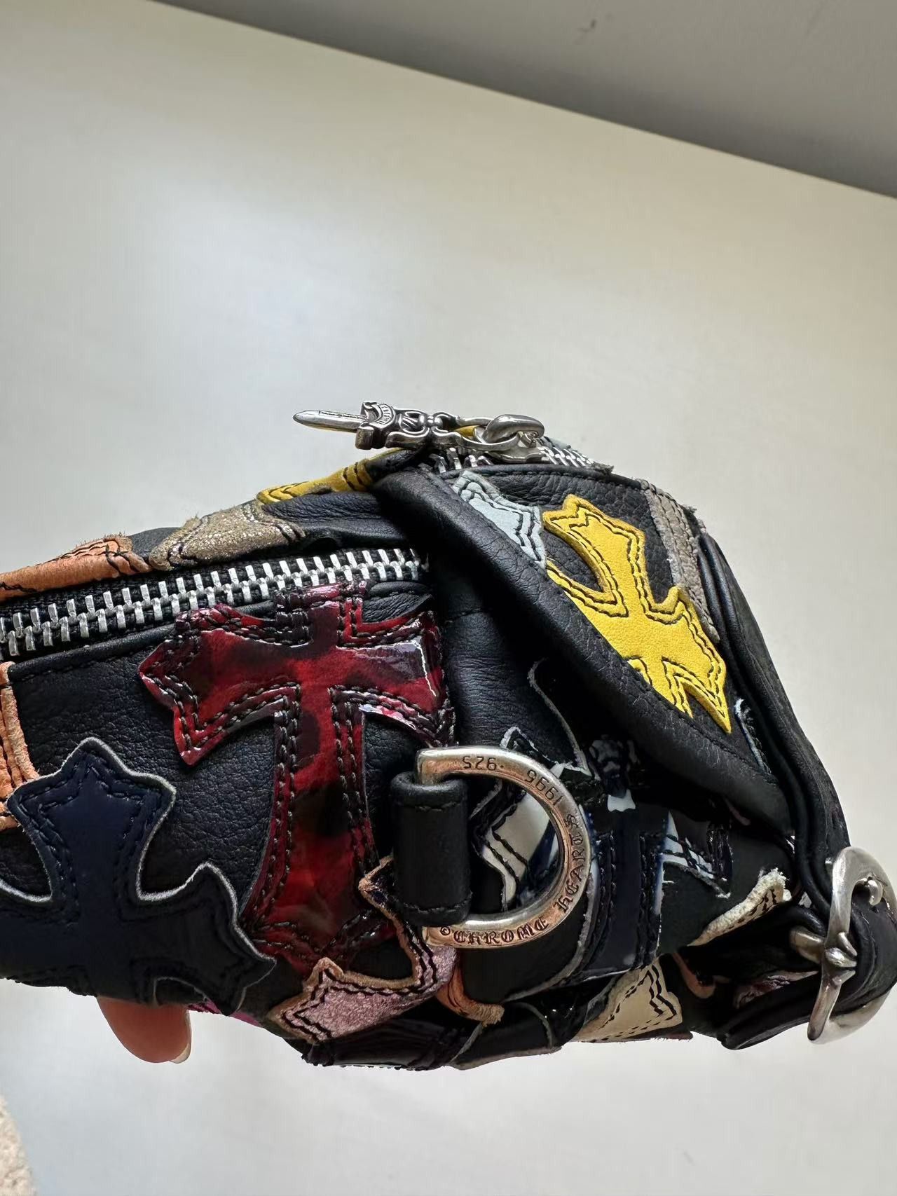 Chrome Hearts Chrome Hearts Multicolor Special Cross Patch Snat Bag Size ONE SIZE - 10 Thumbnail