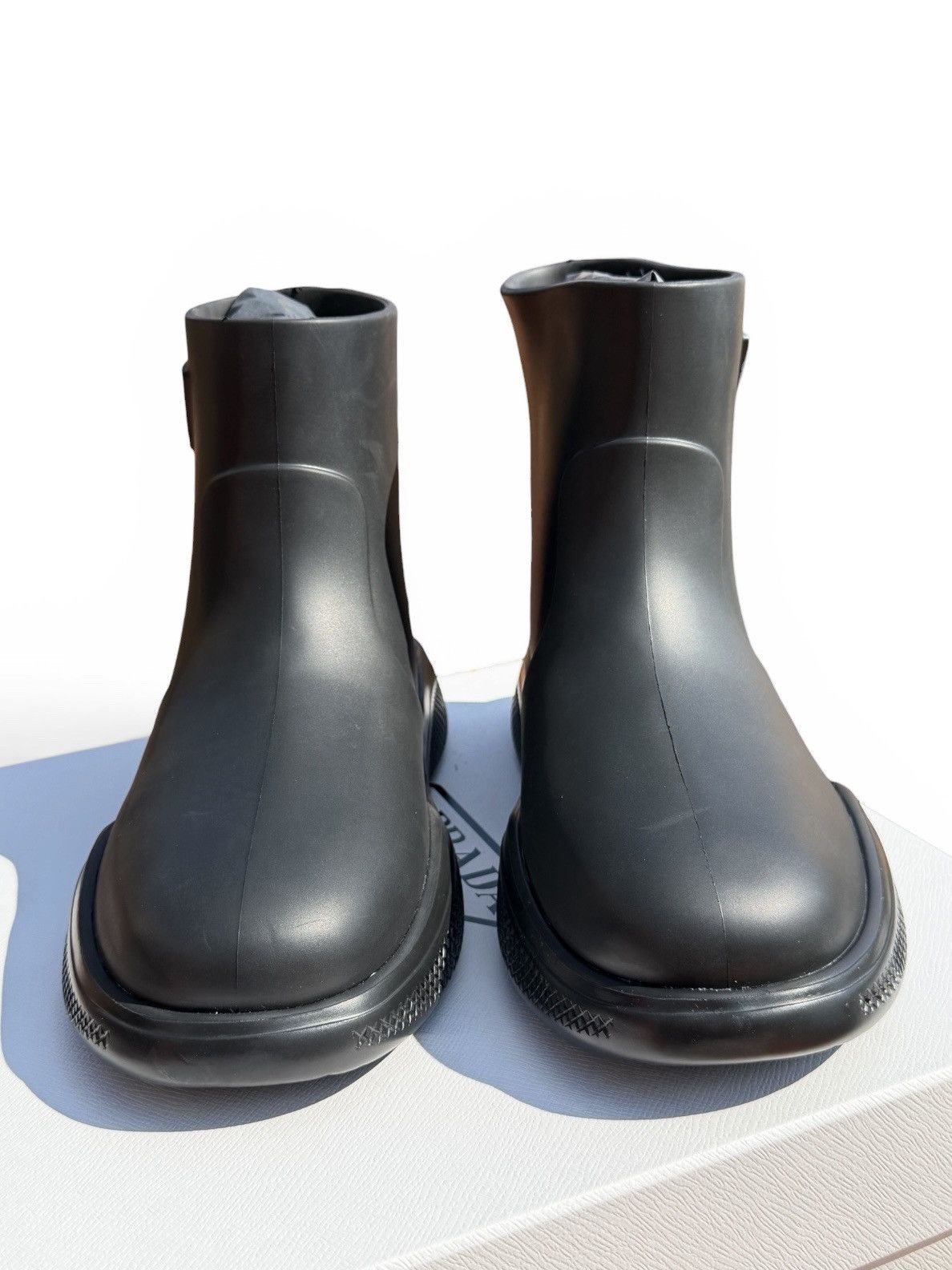 Prada Prada Pull-On Rain Booties Size US 10 / EU 43 - 4 Thumbnail