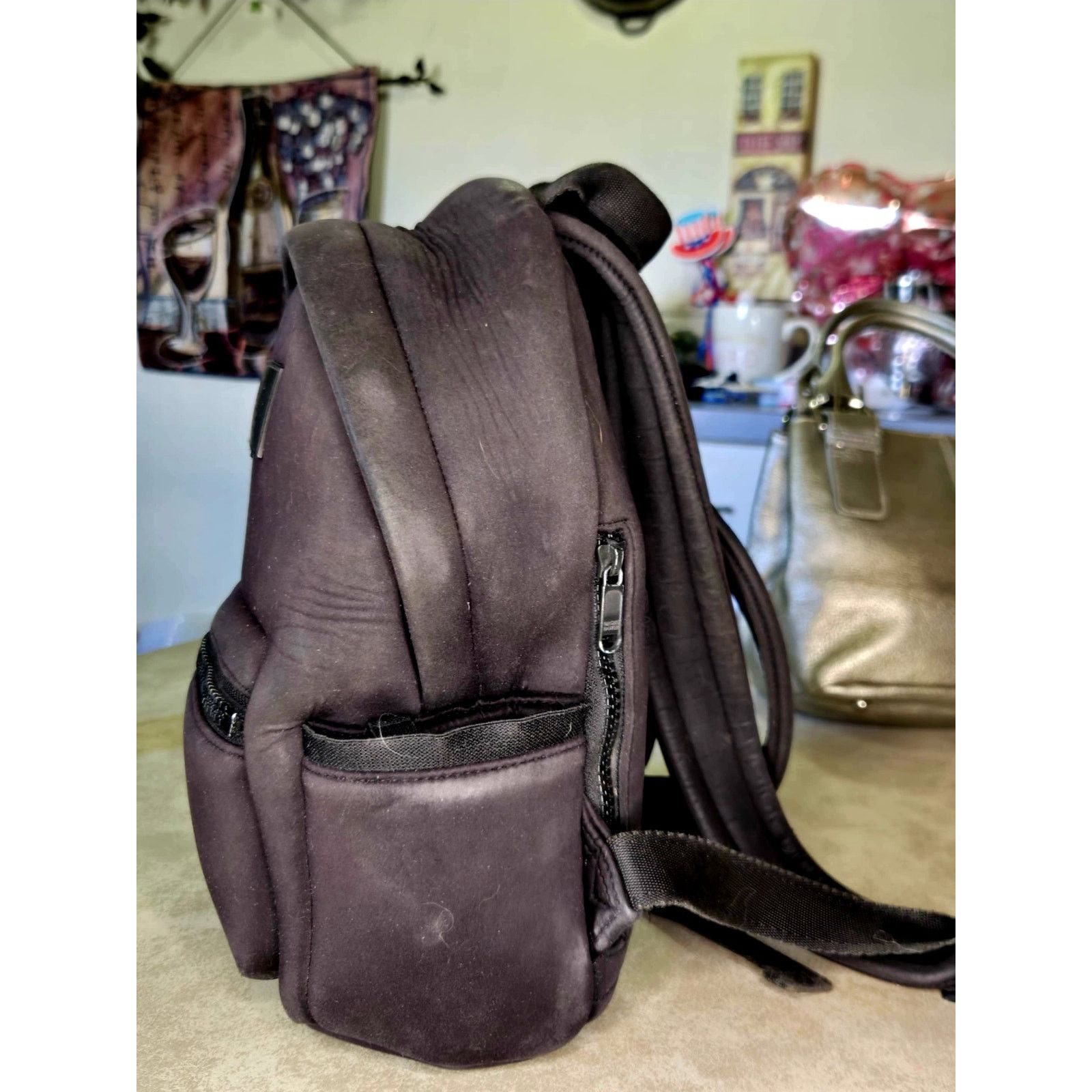 Dagne Dover Dagne Dover neoprene black backpack Size ONE SIZE - 3 Thumbnail