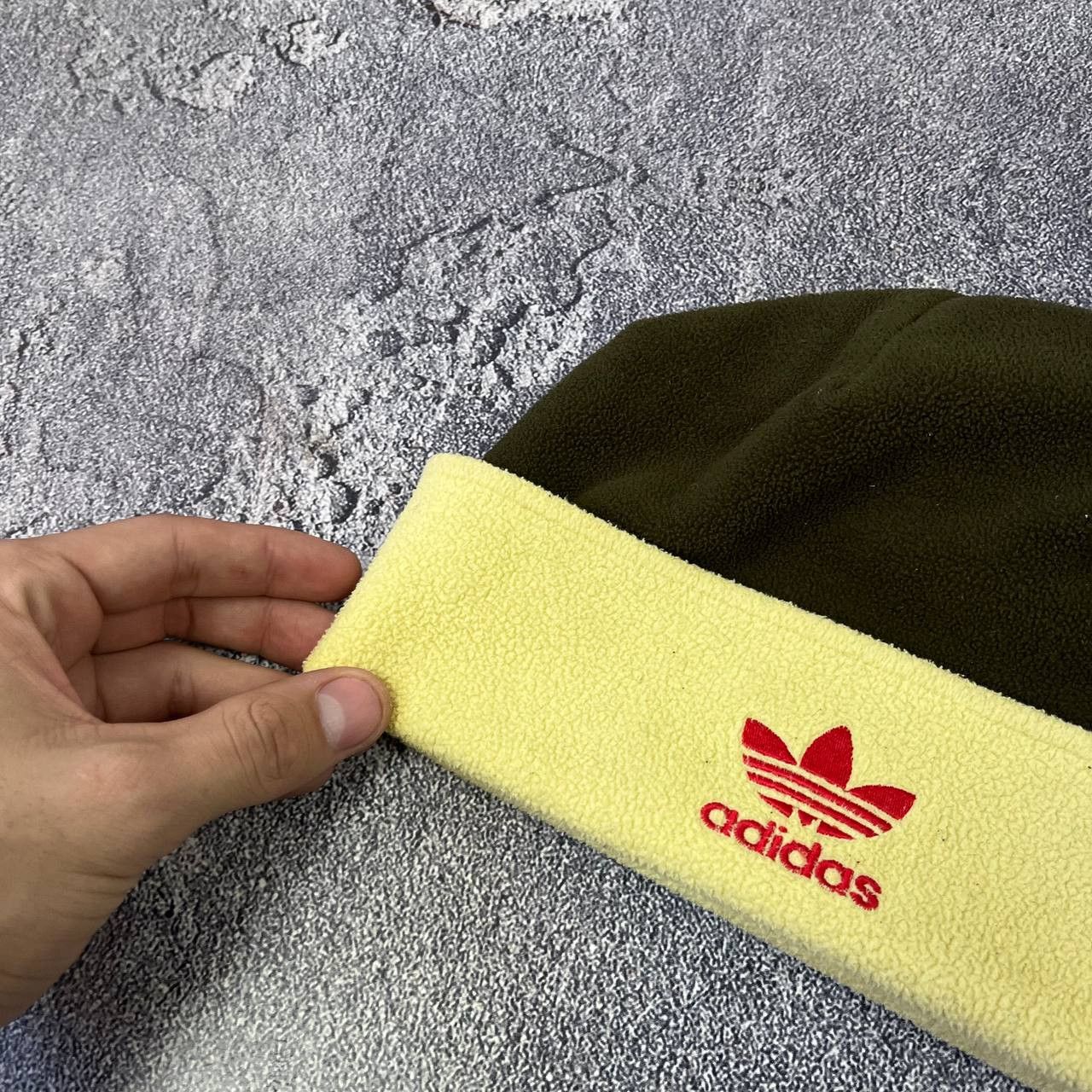 Adidas Vintage 90s Adidas Fleece Double Logo Winter Hat OneSize Size ONE SIZE - 11 Thumbnail