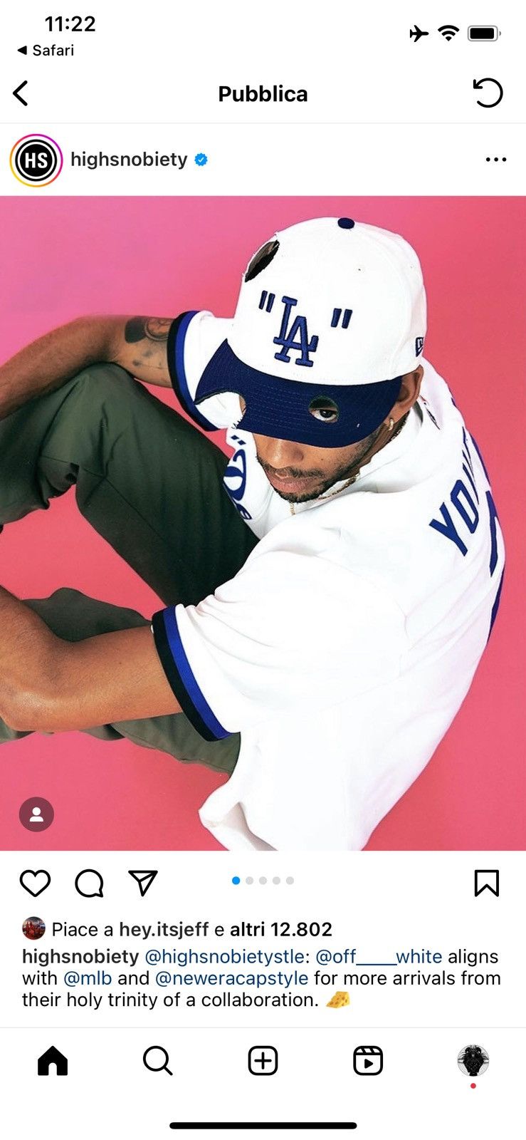 New Era × Off-White × Virgil Abloh FW22 Dodgers MLB Baseball Cut Out Jersey Size US L / EU 52-54 / 3 - 4 Thumbnail