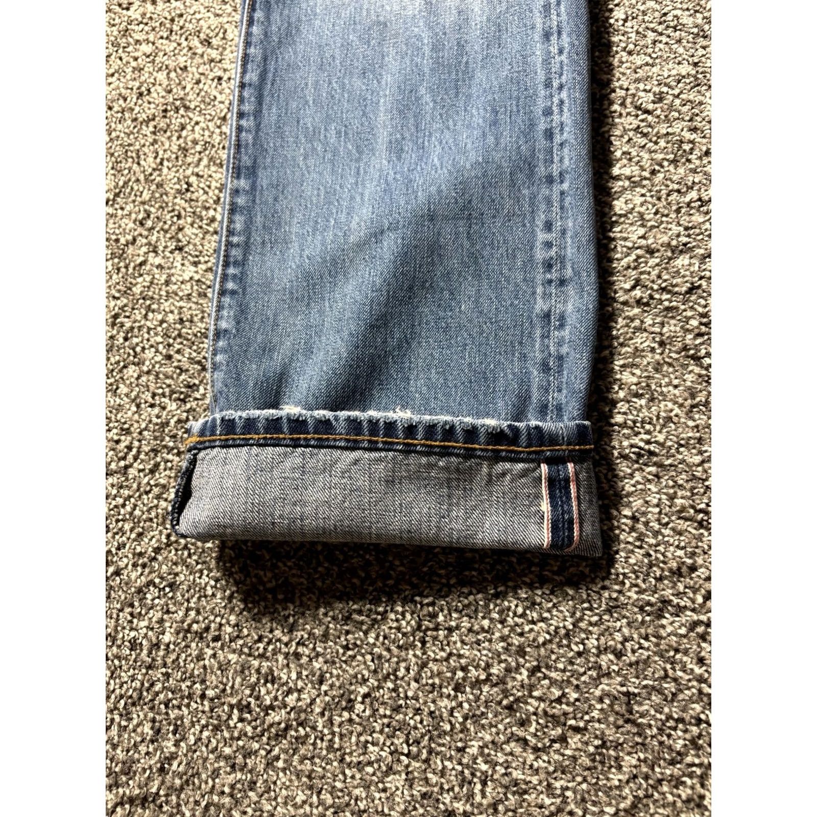 Cult Of Individuality Cult Of Individuality Jeans Mens 40x34 Selvedge Japanese Greaser Patchwork Denim Straight 5-Pocket Blue Size US 40 / EU 56 - 6 Thumbnail