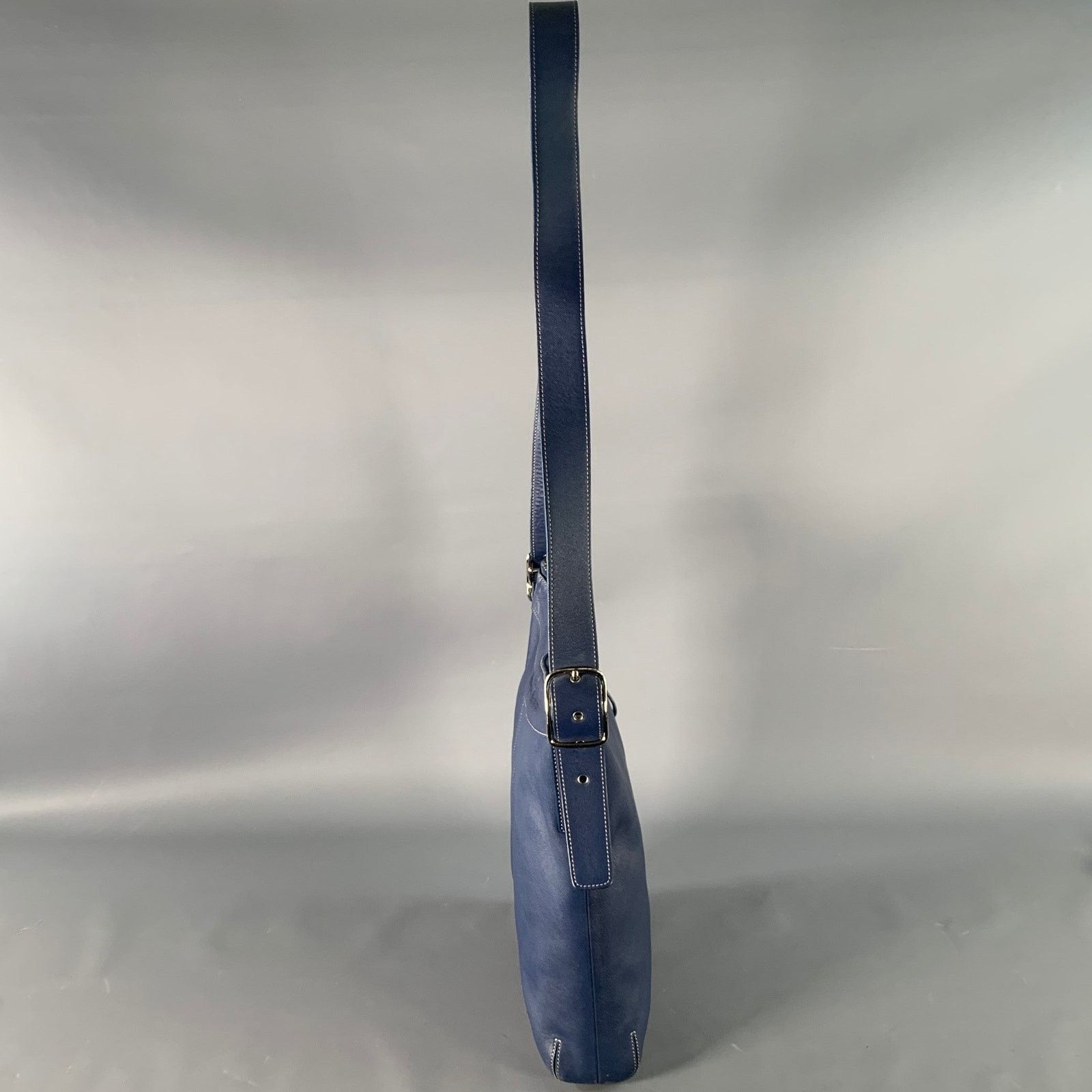 Coach COACH Vintage Blue Contrast Stitch Leather Crossbody Handbag Size ONE SIZE - 2 Thumbnail