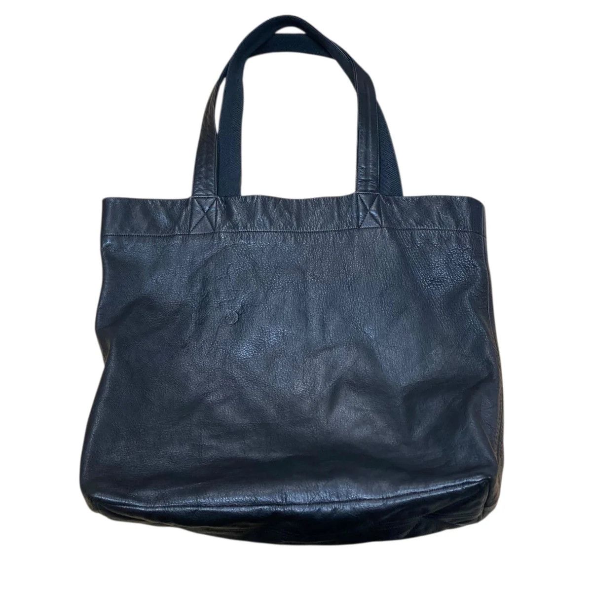 Yohji Yamamoto YOHJI YAMAMOTO Signature Logo Leather Tote Bag Size ONE SIZE - 2 Thumbnail