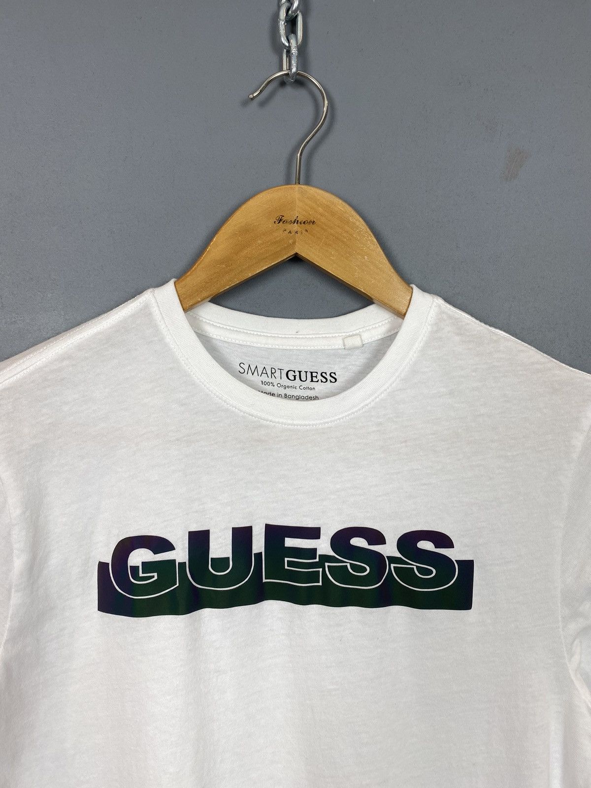 Guess Guess 100% Organic Cotton Men’s Short Sleeve T Shirt S White Size US S / EU 44-46 / 1 - 2 Thumbnail