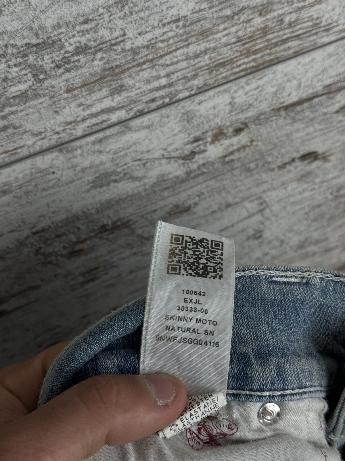 Japanese Brand × True Religion Mens True Religion SKINNY MOTO NATURAL SN jeans denim y2k Size US 33 - 18 Thumbnail