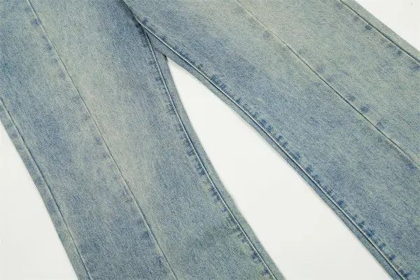 VIBE Men's street punk patchwork distressed washed casual jeans Size US 32 / EU 48 - 6 Thumbnail
