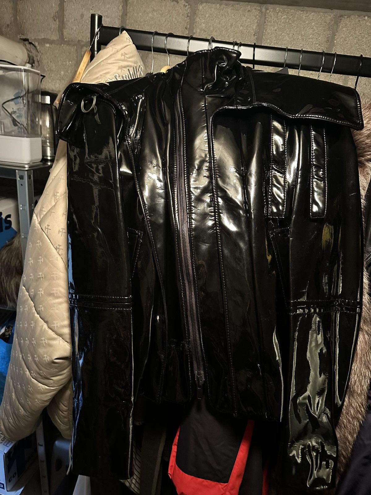 A.F. Vandevorst SAMPLE FW17 VULTURES RUNWAY PLASTIC COAT Size S / US 4 / IT 40 - 5 Thumbnail