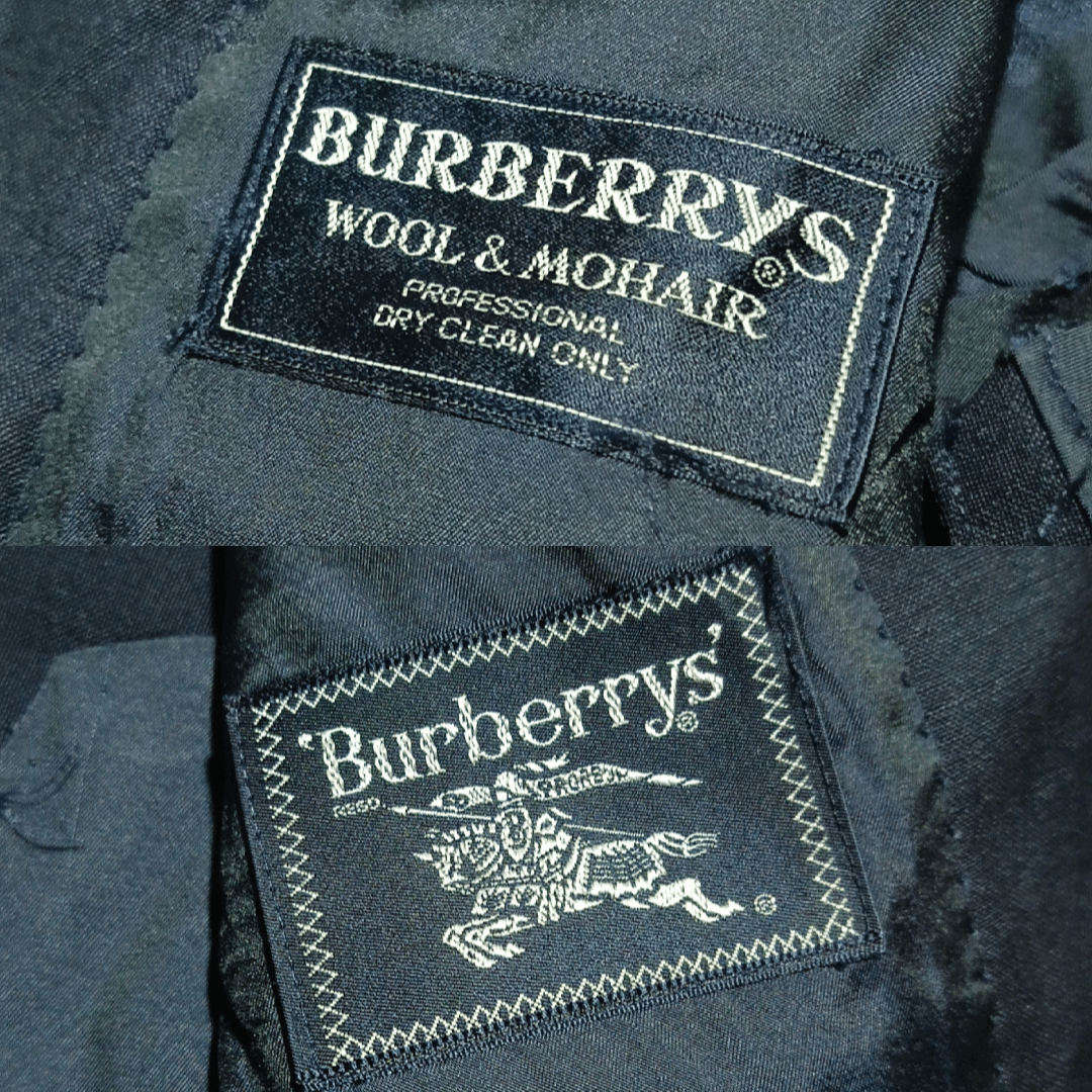 Burberry Prorsum Vintage Luxury Burberrys Navy Suit Set Wool Mohair Japan Size 40S - 20 Thumbnail