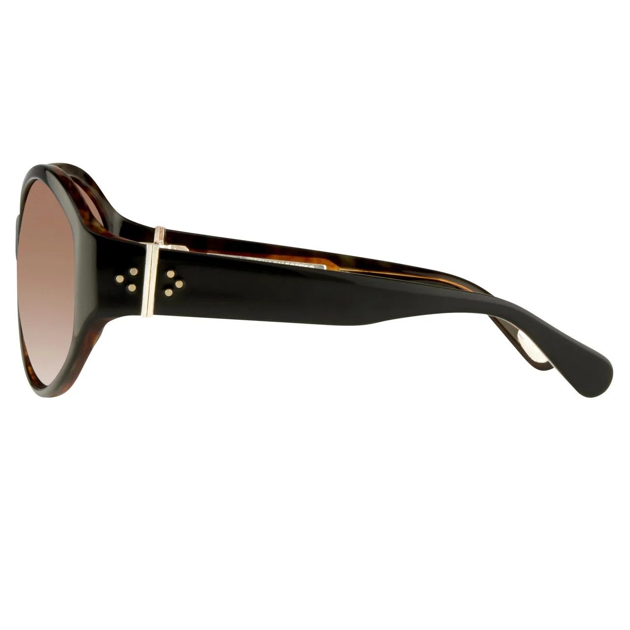 Ann Demeulemeester Ann Demeulemeester Sunglasses Oversized Black and Brown Size ONE SIZE - 3 Thumbnail