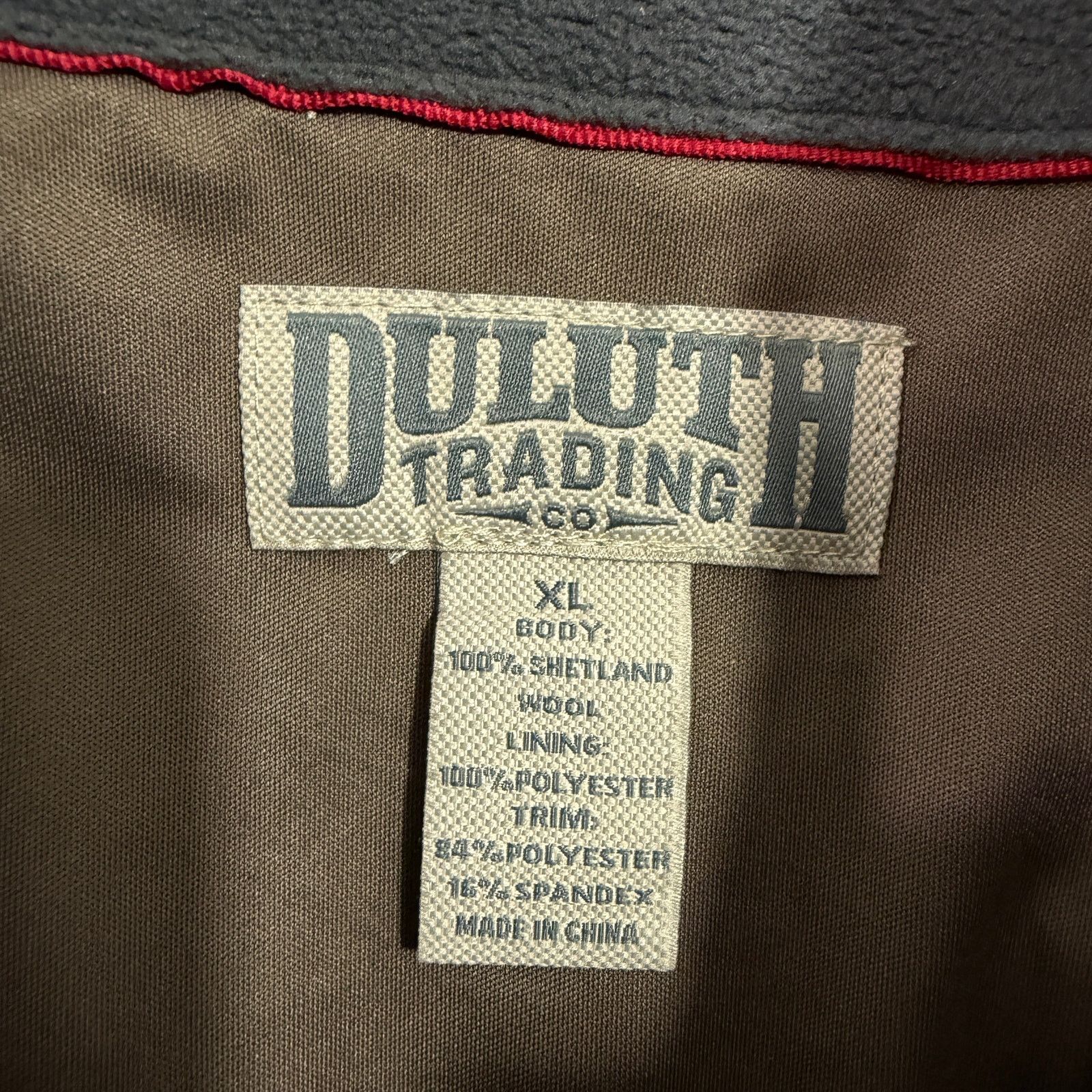 Duluth Trading Company Duluth Trading Co. Shetland Wool Windproof Sweater XL Brown Size US XL / EU 56 / 4 - 4 Thumbnail