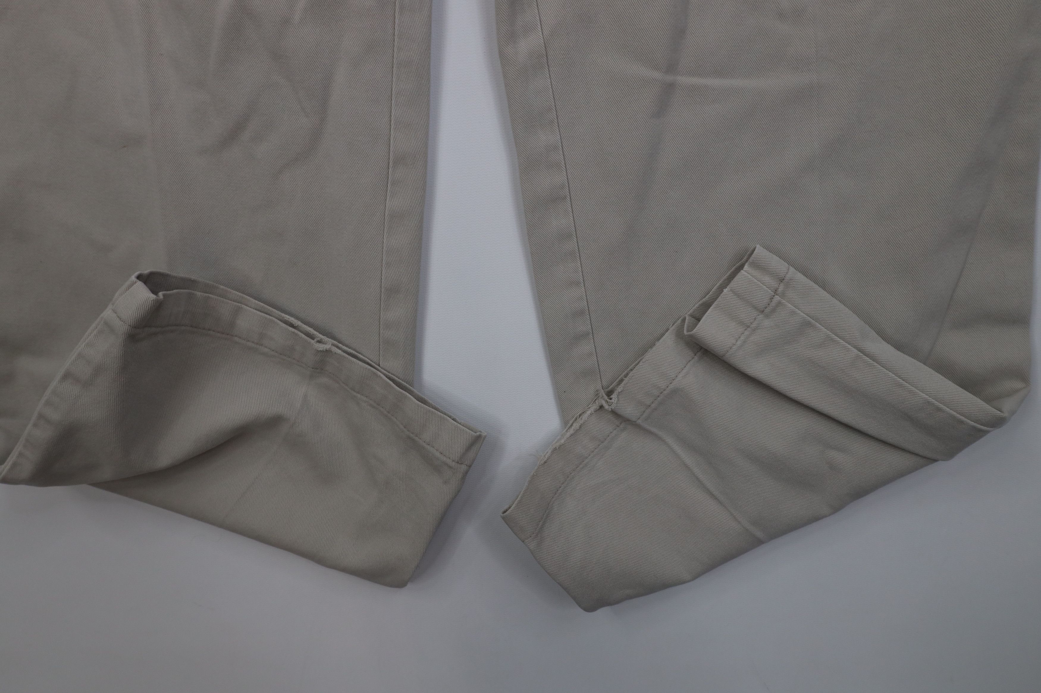Ralph Lauren Vintage 90s Ralph Lauren Wide Leg Chino Pants Beige Cotton Size US 34 / EU 50 - 5 Thumbnail