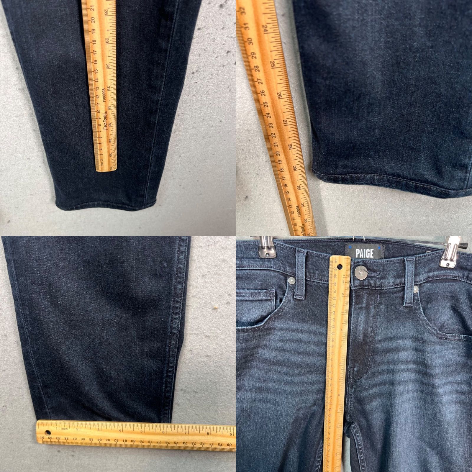 Paige Paige Federal Jeans Slim Straight Dark Wash Denim Mens 30 Regular Blue 5-Pocket Stretch Slim Inseam 30 Fashion Vintage? No Size US 30 / EU 46 - 8 Thumbnail