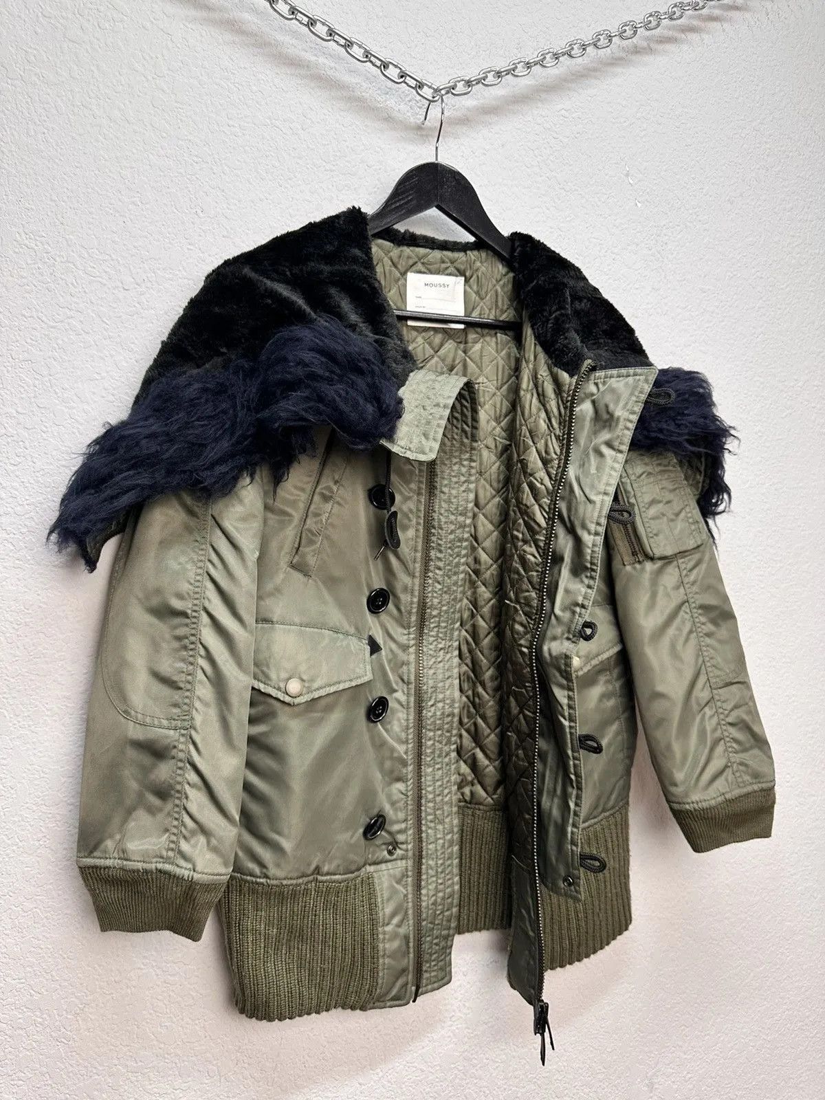 Hysteric Glamour Ifsixwasnine Jacket Black Coat Fur Y2K Style Japanese Brand Size US M / EU 48-50 / 2 - 13 Thumbnail
