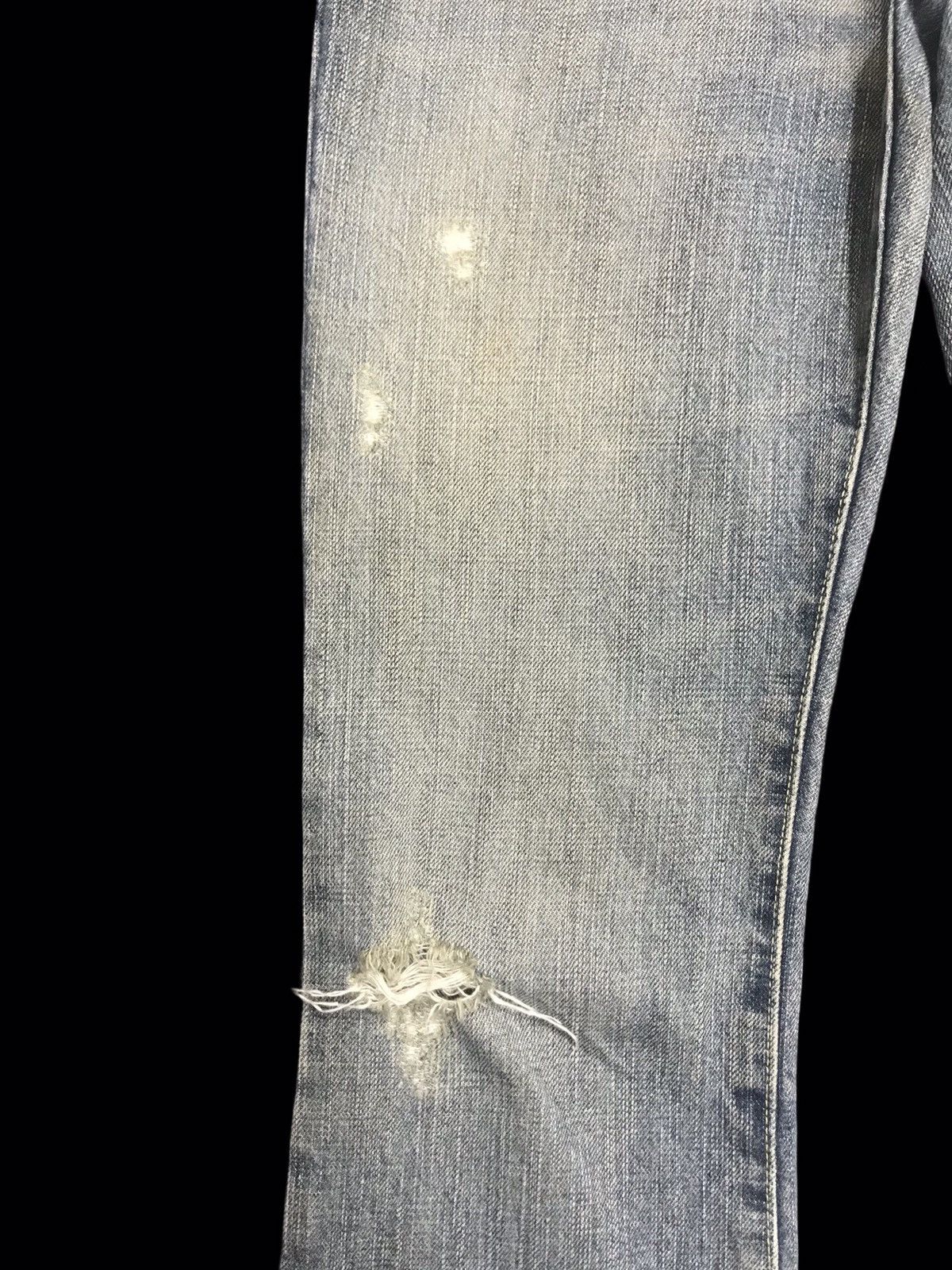 Japanese Brand 💥FLARE💥virca phrase Skinny Flare Distressed Denim F243 Size 30" / US 8 / IT 44 - 6 Thumbnail