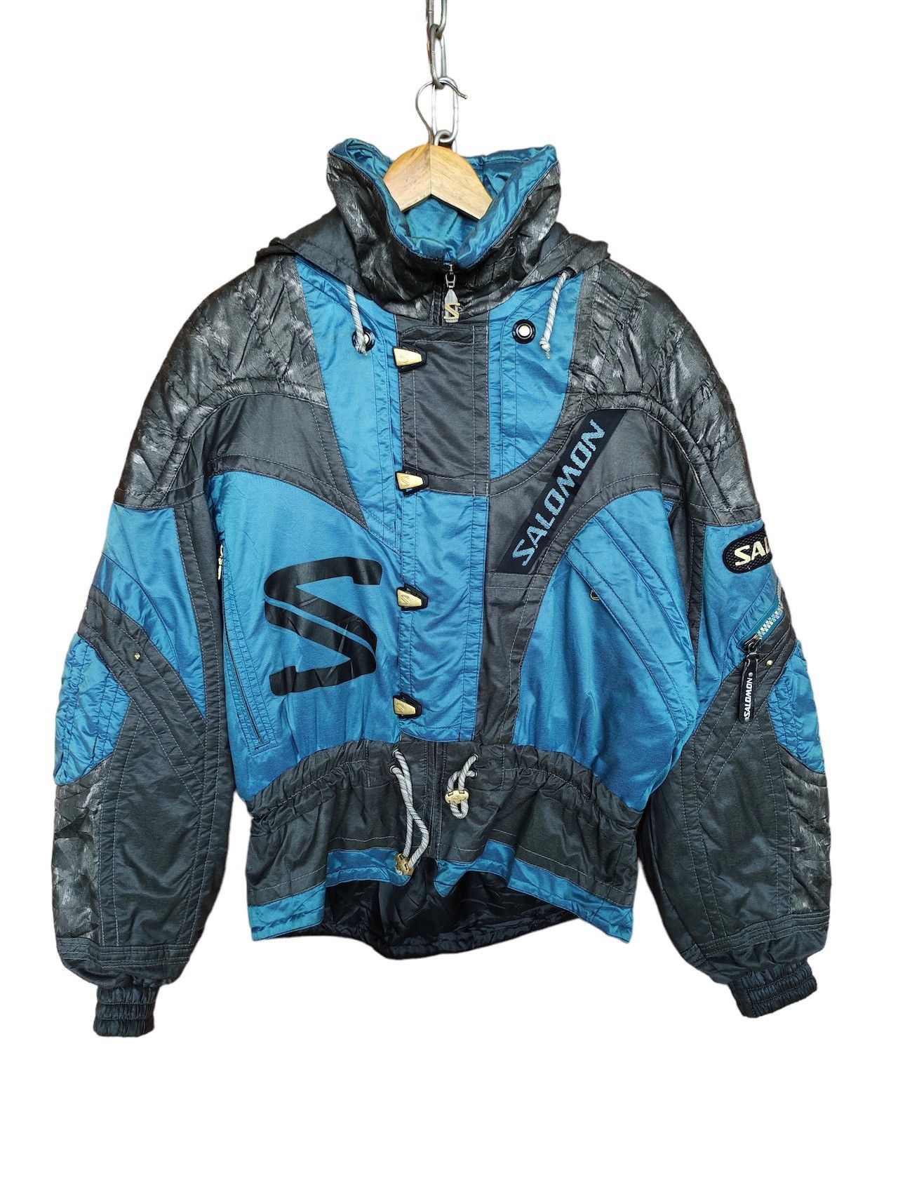 Vintage 90s SALOMON Color Block Ski Jacket