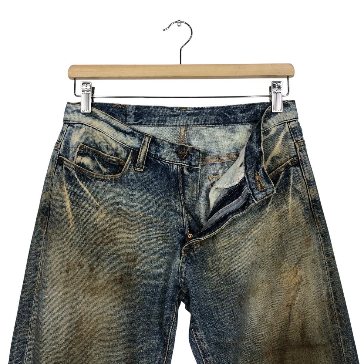 Japanese Brand SHIPS 1975 Repro Workwear Jeans – Destroyed Knees Grime Fade Size 30" / US 8 / IT 44 - 18 Thumbnail