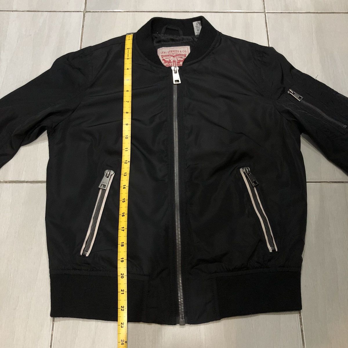 Levi's Levi’s Bomber Jacket Women Size S All Black Original Riveted Size S / US 4 / IT 40 - 25 Thumbnail