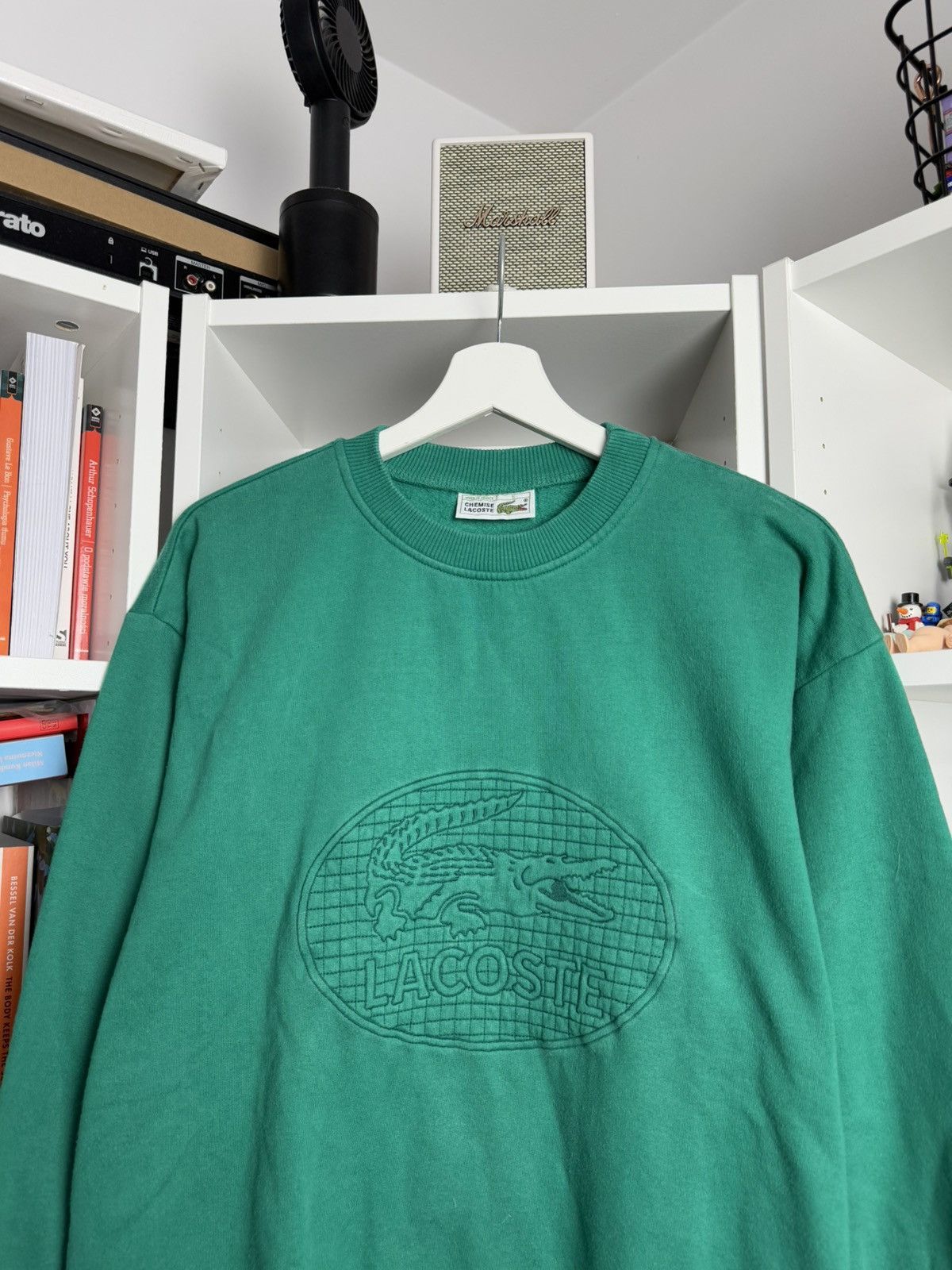 Designer × Lacoste × Vintage Vintage 90s Lacoste big logo baggy boxy sweatshirt L tennis Size US L / EU 52-54 / 3 - 3 Thumbnail