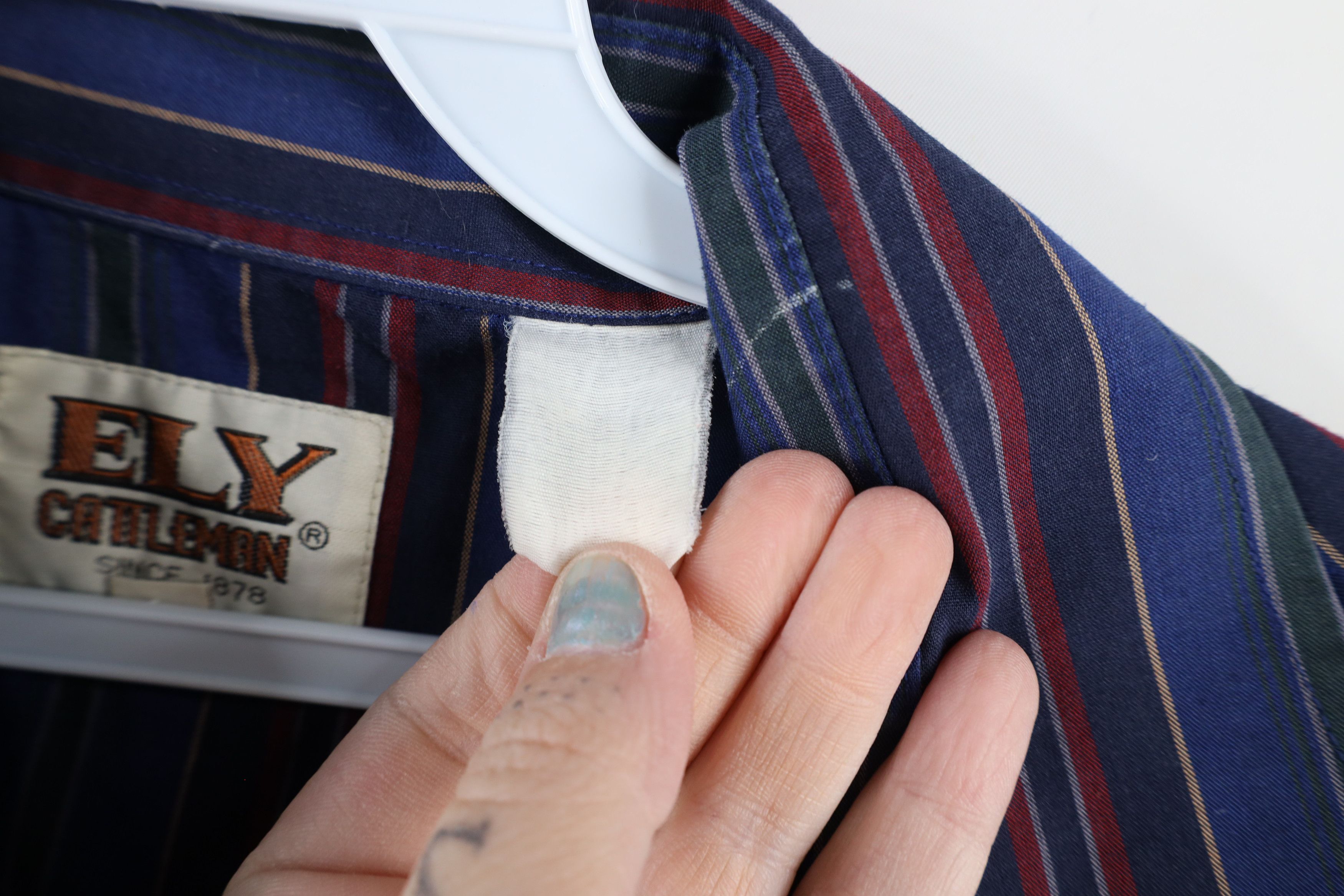 Vintage Vintage 70s Rockabilly Striped Western Snap Button Shirt Size US L / EU 52-54 / 3 - 10 Thumbnail
