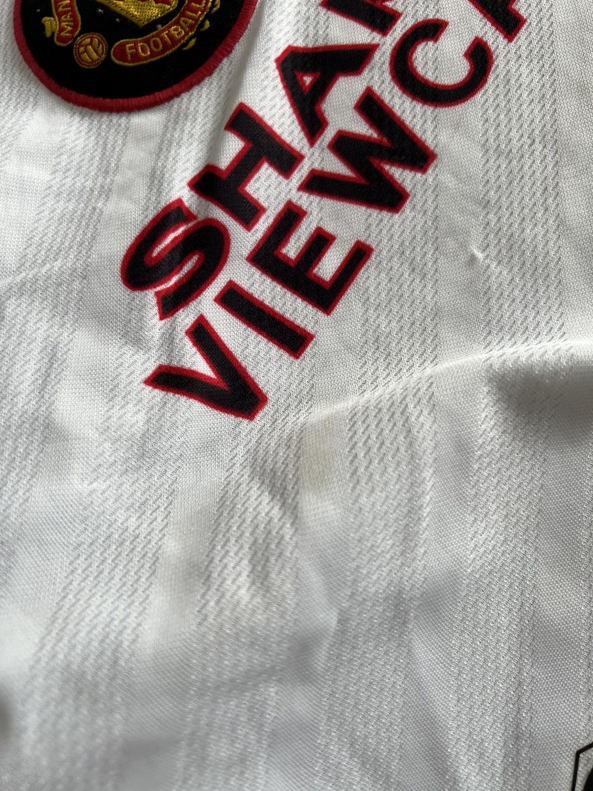 Umbro 1996/97 MANCHESTER UNITED AWAY SOCCER JERSEY SHIRT SIZE BOYS Size US XXS / EU 40 - 18 Thumbnail