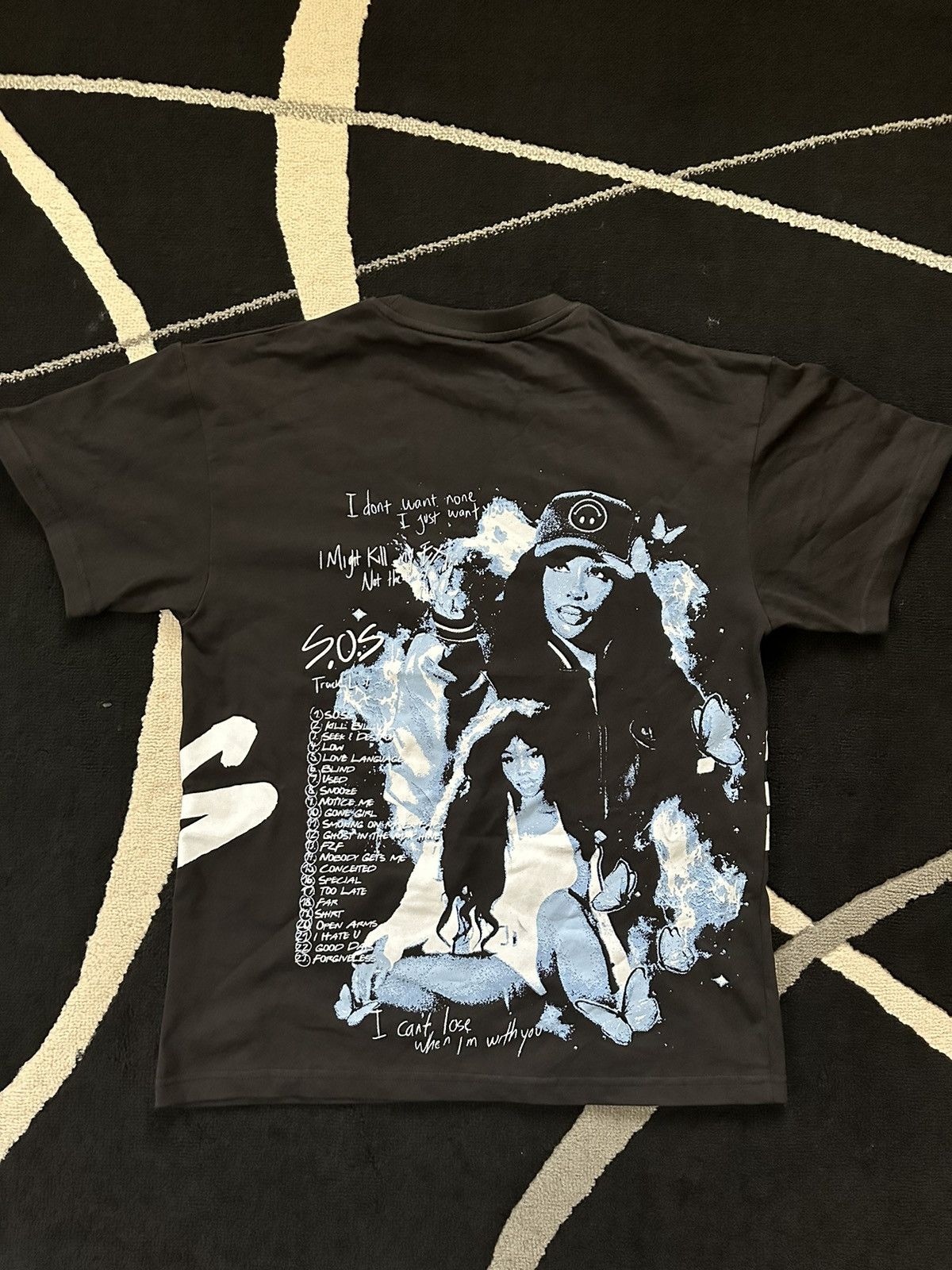 Japanese Brand SZA black streetwear tee baggy XS graphic t high quality Size XS / US 0-2 / IT 36-38 - 2 Thumbnail