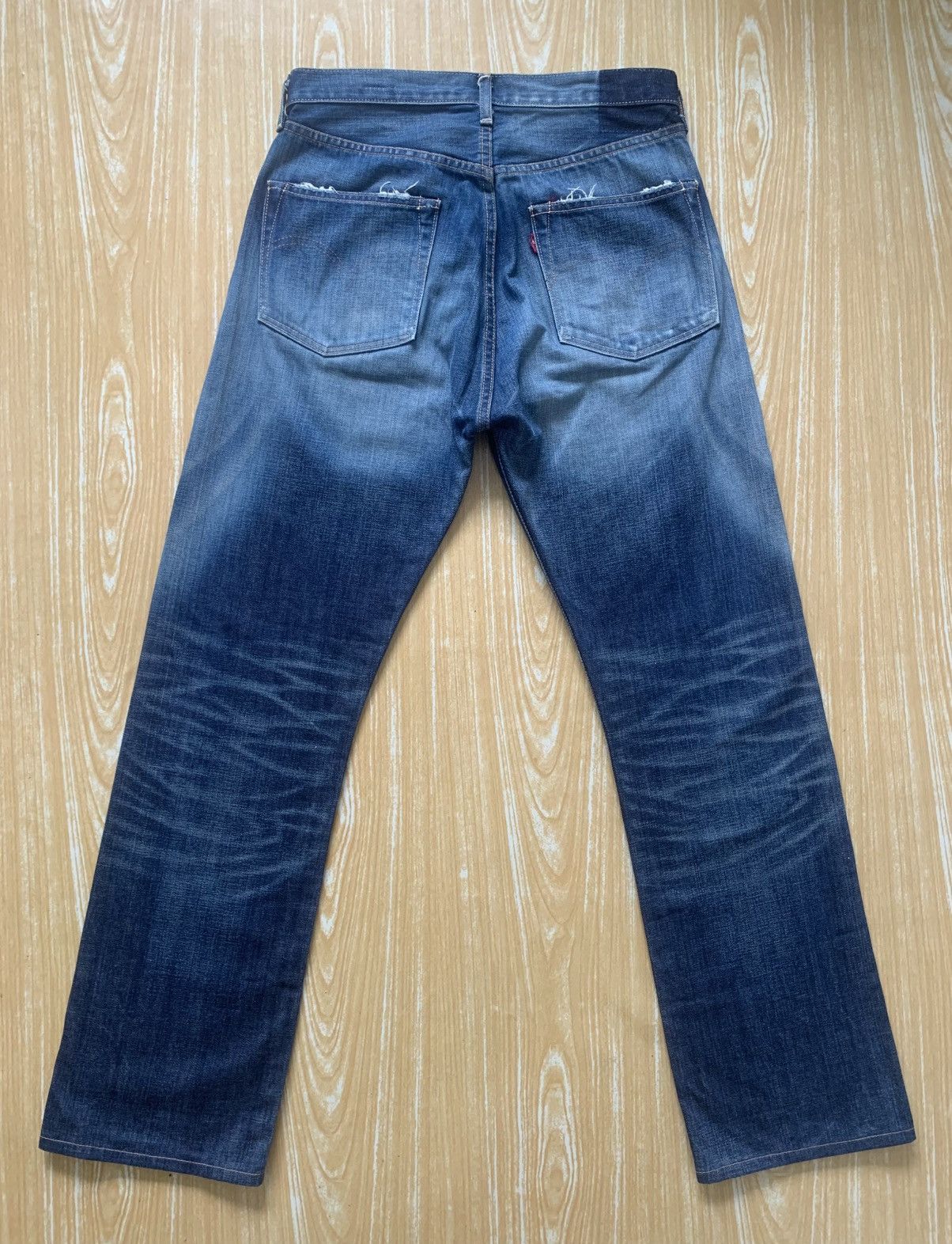 Levi's Distressed Levis Lot44501 WW2 Repro Selvedge Made In Japan Size US 30 / EU 46 - 5 Thumbnail