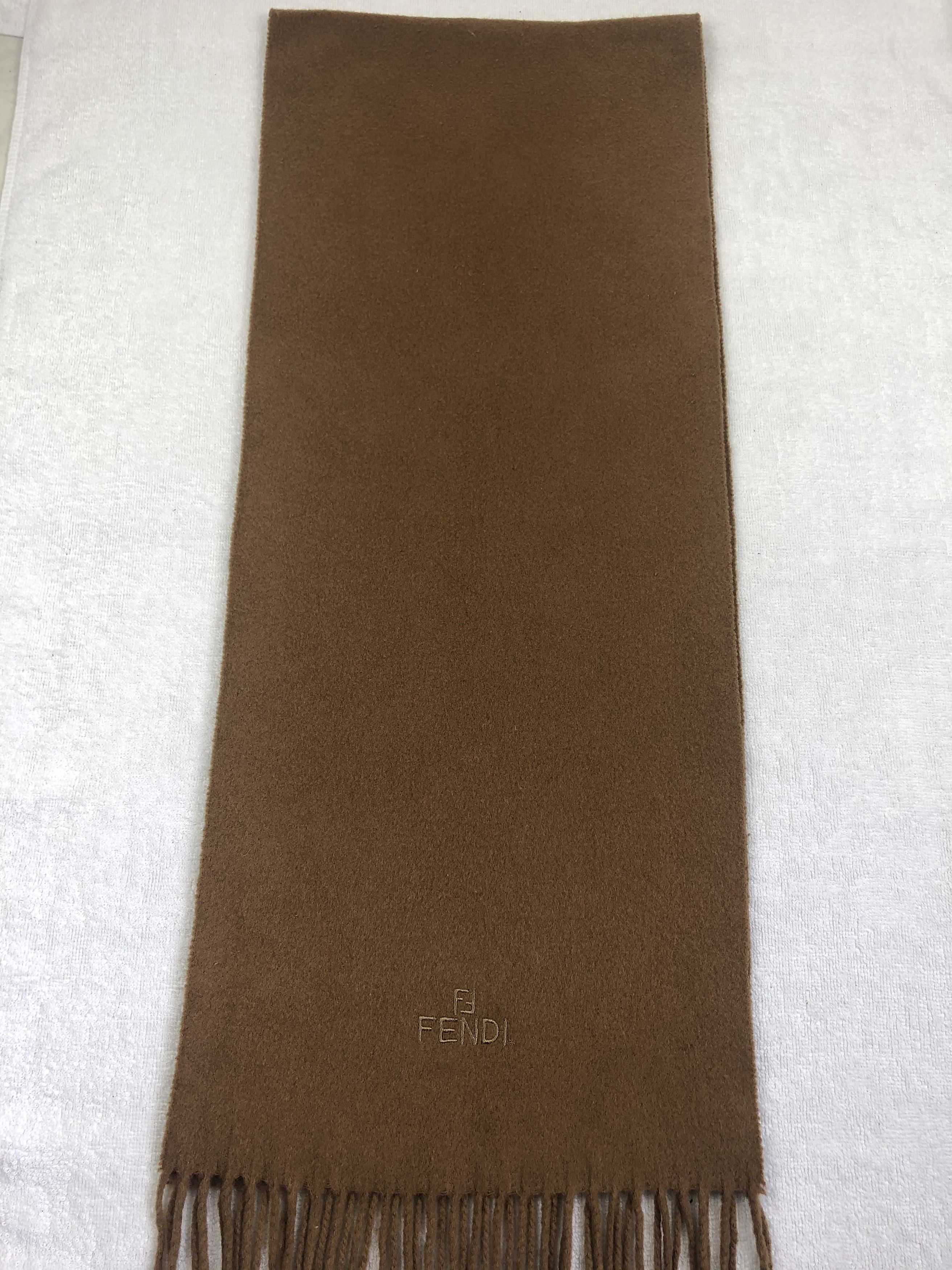 Vintage Fendi Plain Scarf / Muffler / Neckwear Size ONE SIZE - 3 Thumbnail