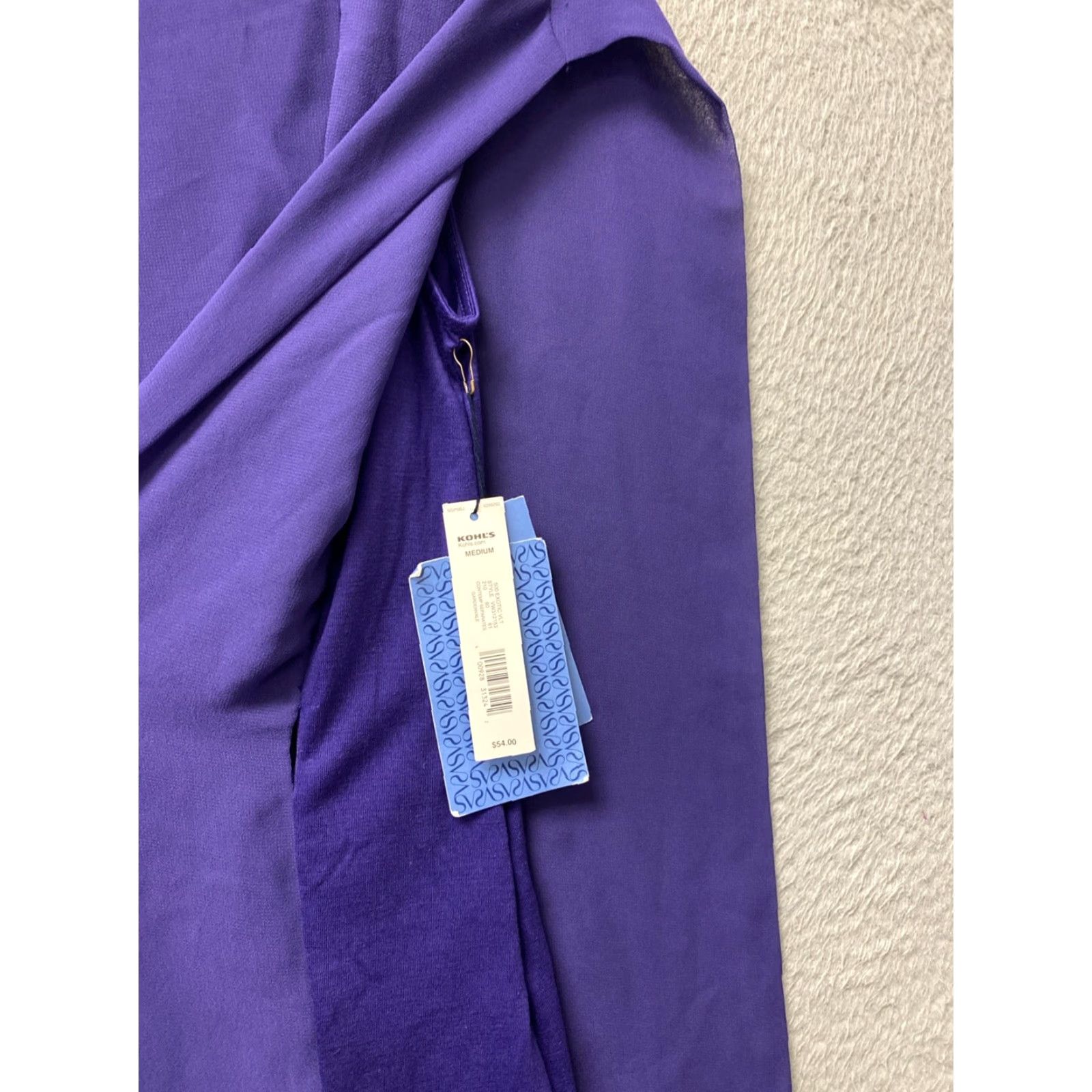 Vintage Simply Vera Vera Wang NWT Polyester Blouse Top Sleeveless Purple Holiday Party M 151-1 Size M / US 6-8 / IT 42-44 - 7 Thumbnail