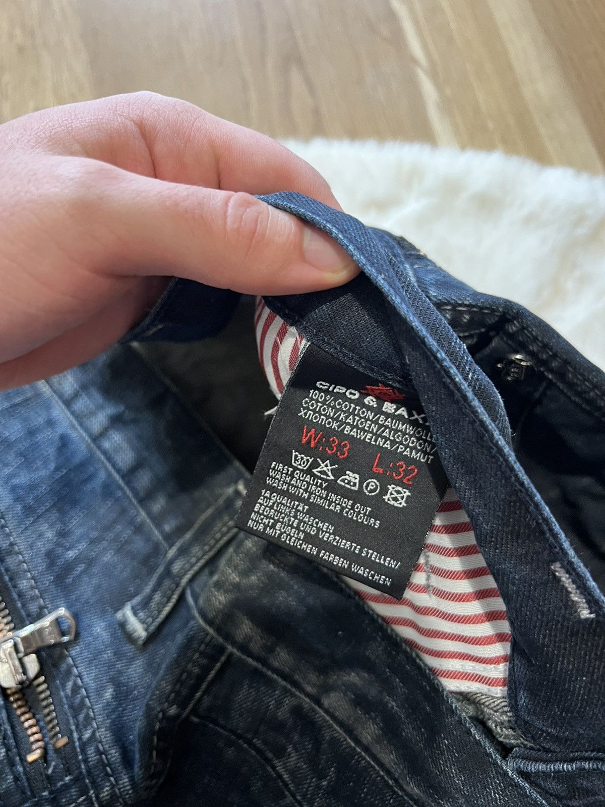 Le Grande Bleu (L.G.B.) Vintage jeans balenciaga style archive double zip 999 Size US 33 - 9 Thumbnail