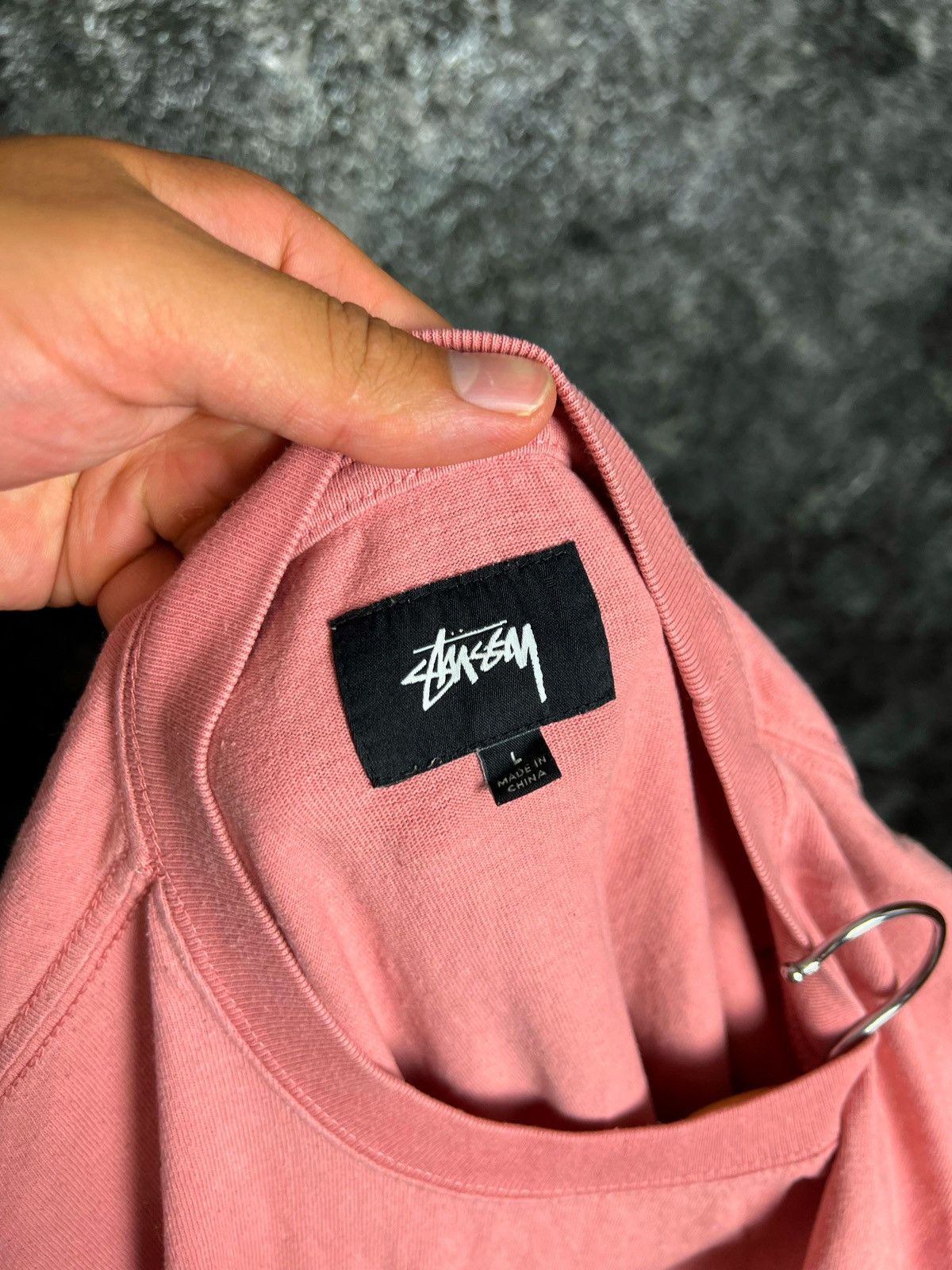 Stussy Y2K Stussy Small Logo Pink T-Shirt Short Sleeve Tee Size US L / EU 52-54 / 3 - 3 Thumbnail