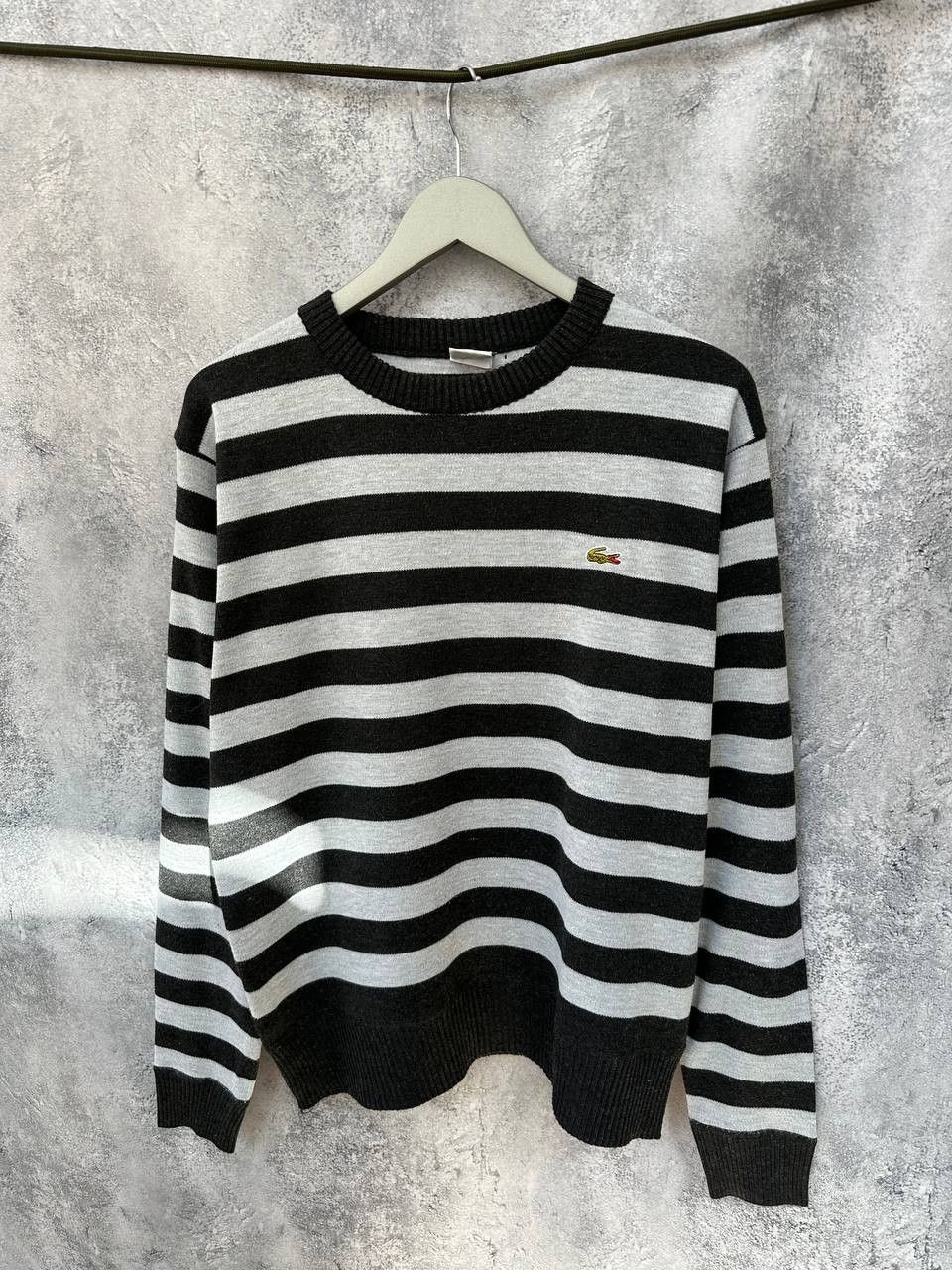 Lacoste Lacoste Striped Crew Neck Striped Vintage Jumper Size US L / EU 52-54 / 3 - 2 Thumbnail