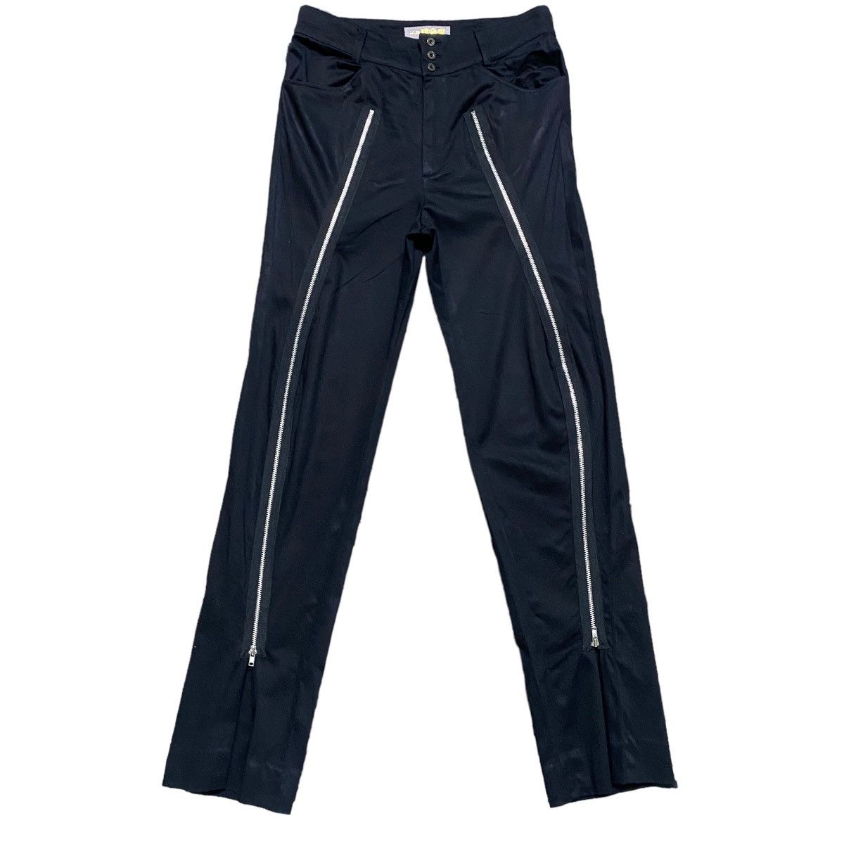 Japanese Brand ATELIER BOZ Long Zipper Gothic Flare Trouser Size 29" - 3 Thumbnail