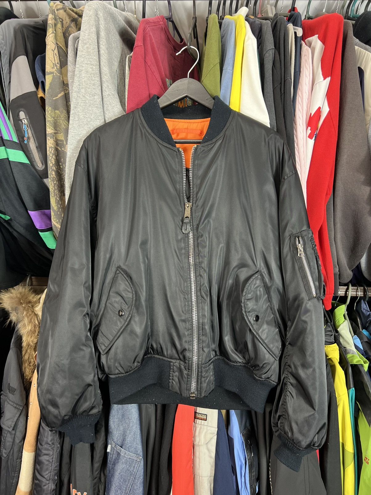 Alpha Industries 🔥VTG RICK OWENS KAPITAL VETEMENTS FLYGHT MA-1 BOMBER JACKET Size US L / EU 52-54 / 3 - 2 Thumbnail