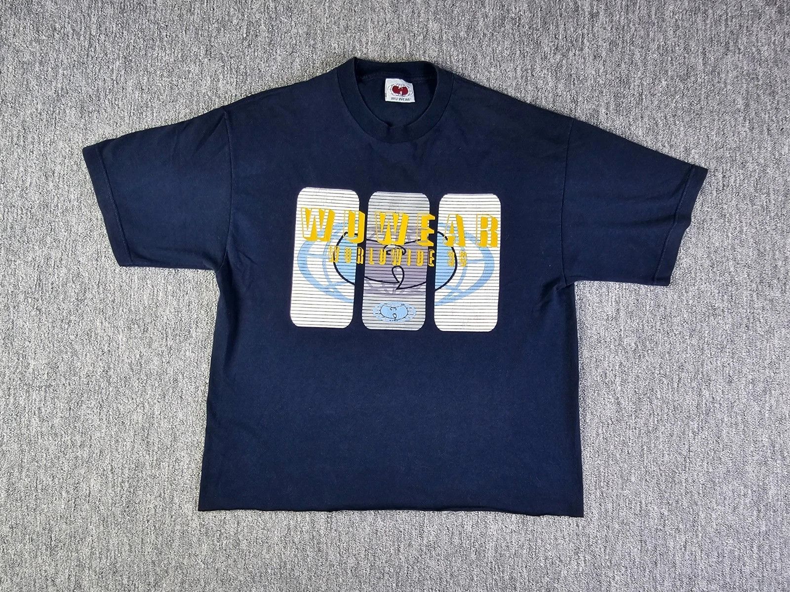 Wu-Tang Clan Wu Wear T-Shirt 90s Worldwide 36 Vintage Navy L Size US L / EU 52-54 / 3 - 3 Thumbnail