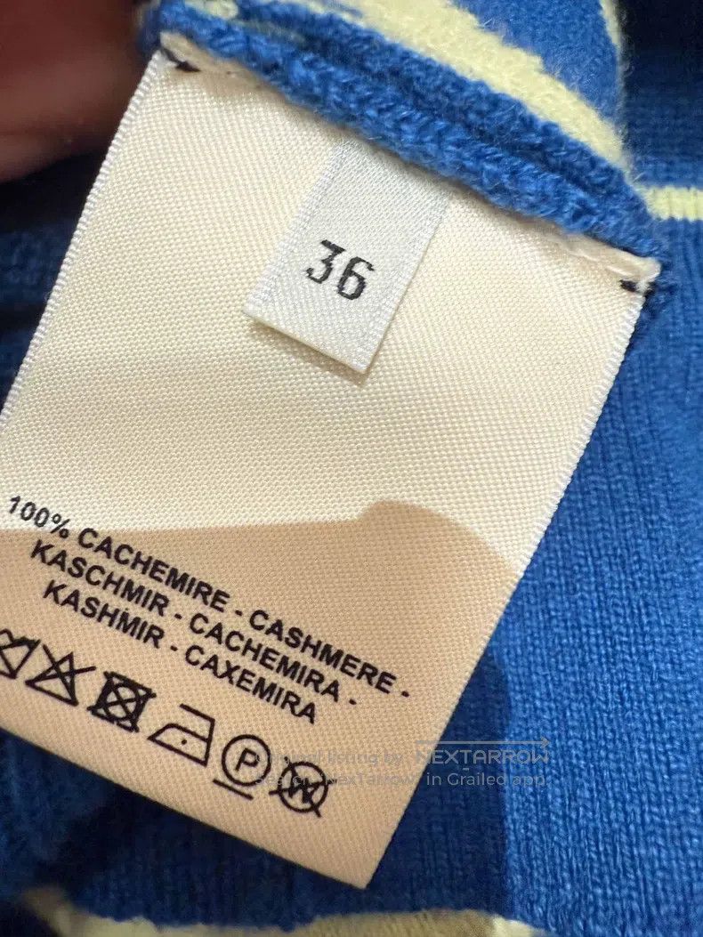 Hermes Hermes Blue cashmere sleeveless vest Size XS / US 0-2 / IT 36-38 - 3 Thumbnail
