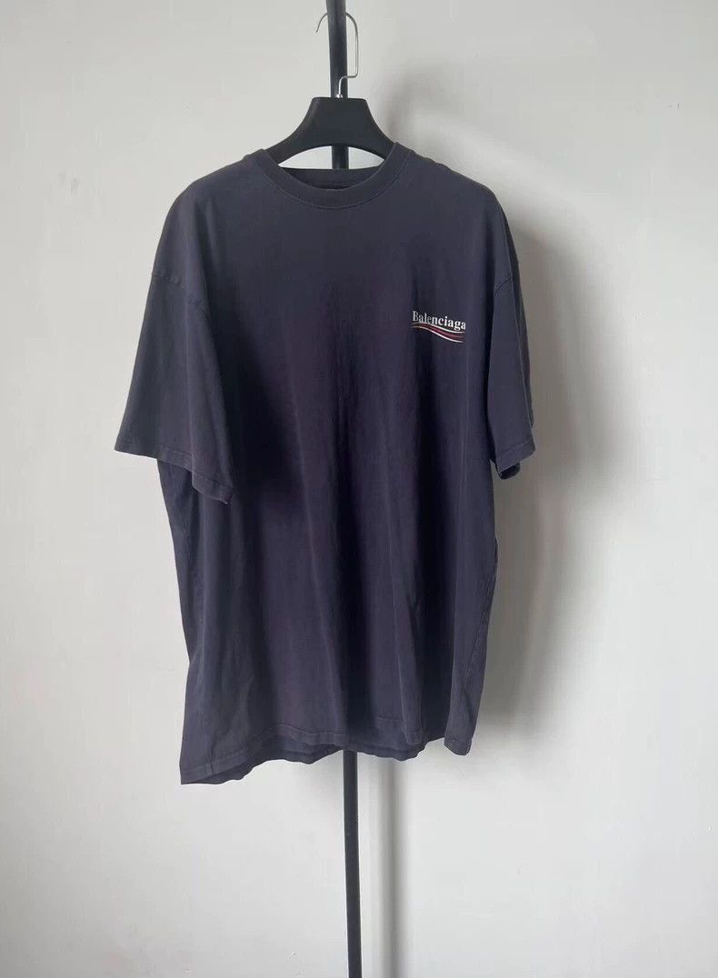 Balenciaga Balenciaga Solid monogrammed embroidered crewneck short sl Size US M / EU 48-50 / 2 - 1 Thumbnail