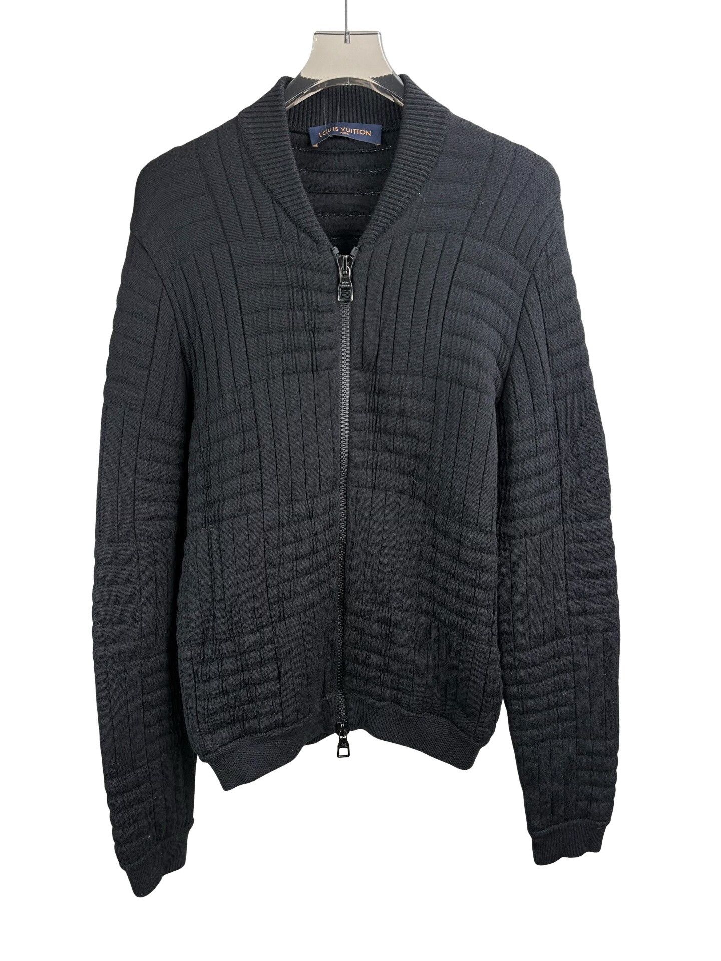 Louis Vuitton Louis Vuitton Textured Knit Zip Jacket Size S Size US S / EU 44-46 / 1 - 1 Thumbnail