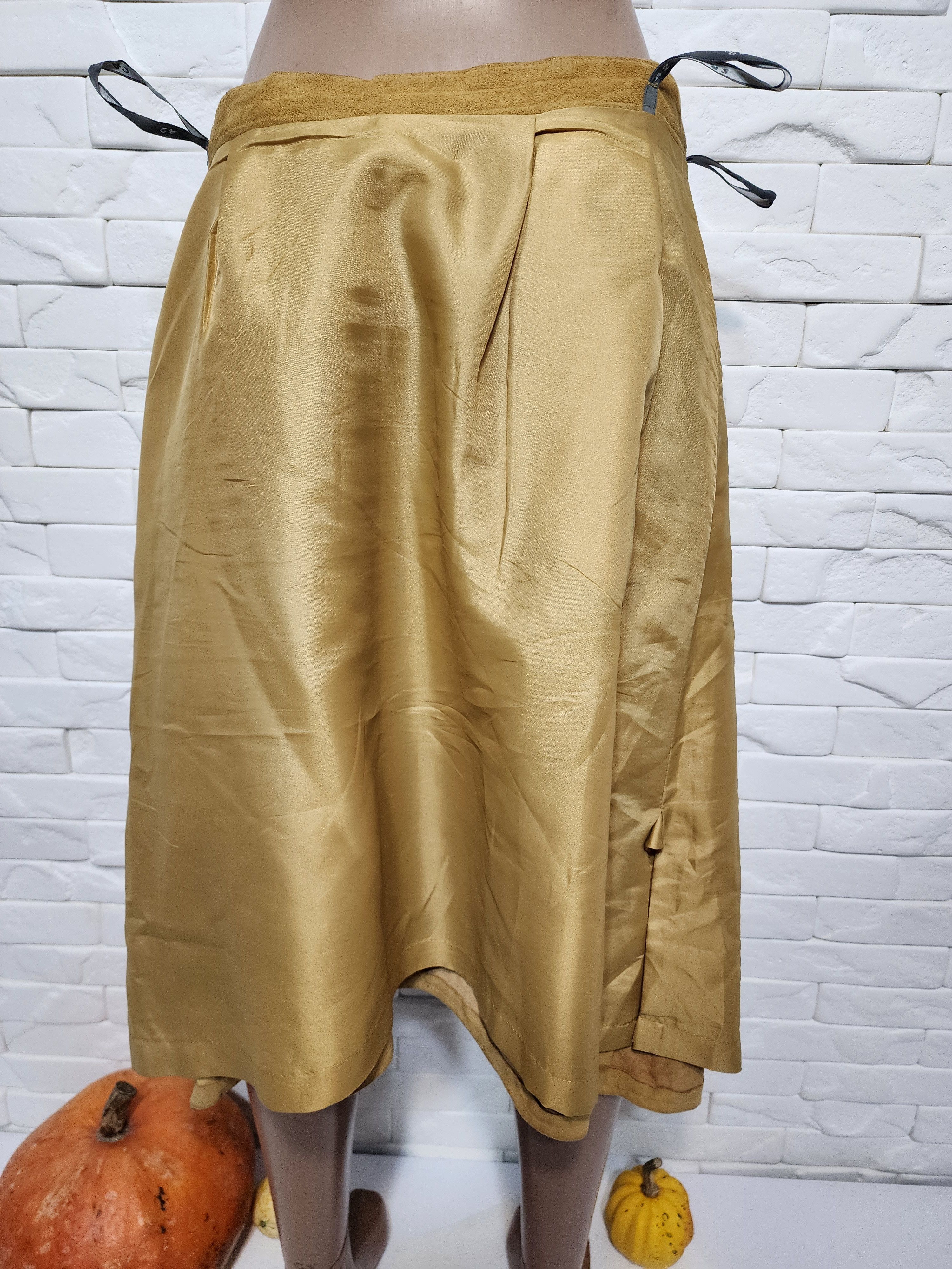 Genuine Leather Brown Suede Leather Skirt: 27" Waist Size 27" / US 4 / IT 40 - 8 Thumbnail