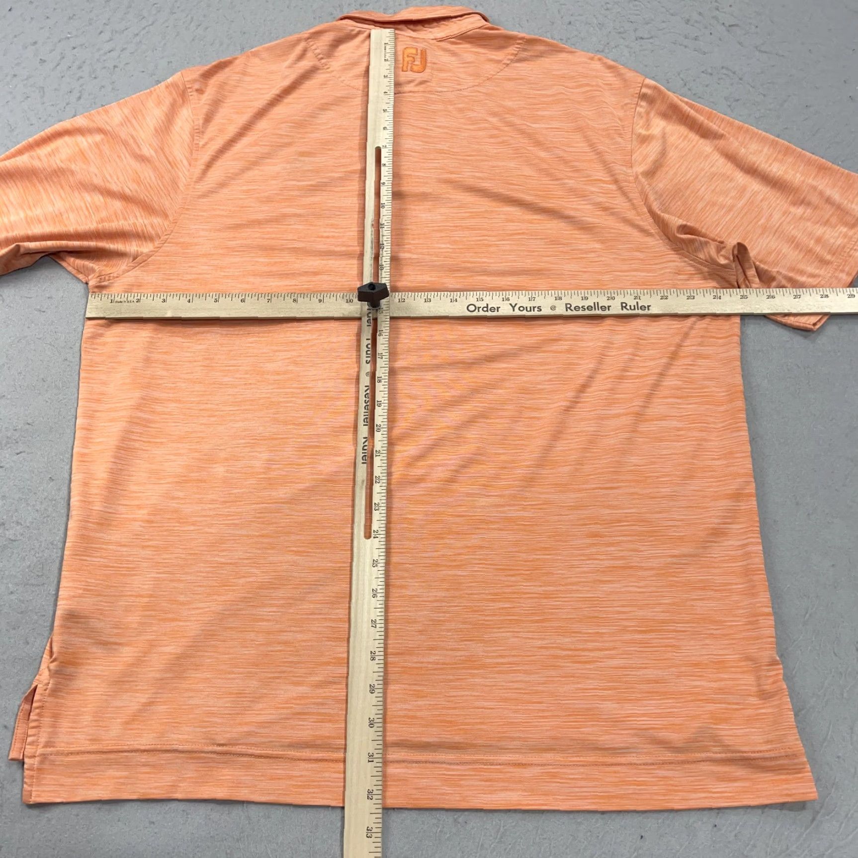 Footjoy FootJoy Polo Shirt Mens Large Orange Logo Embroidered Performance Golf Jersey Shirt Size US L / EU 52-54 / 3 - 7 Thumbnail