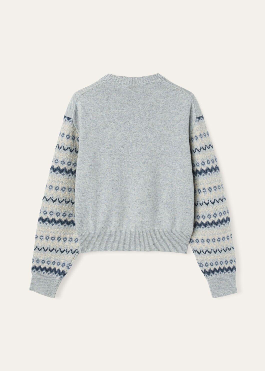 Loro Piana o1w1db10825 FAO5140 Alpe Pile Crewneck Sweater in Light Blue Size L / US 10 / IT 46 - 6 Thumbnail