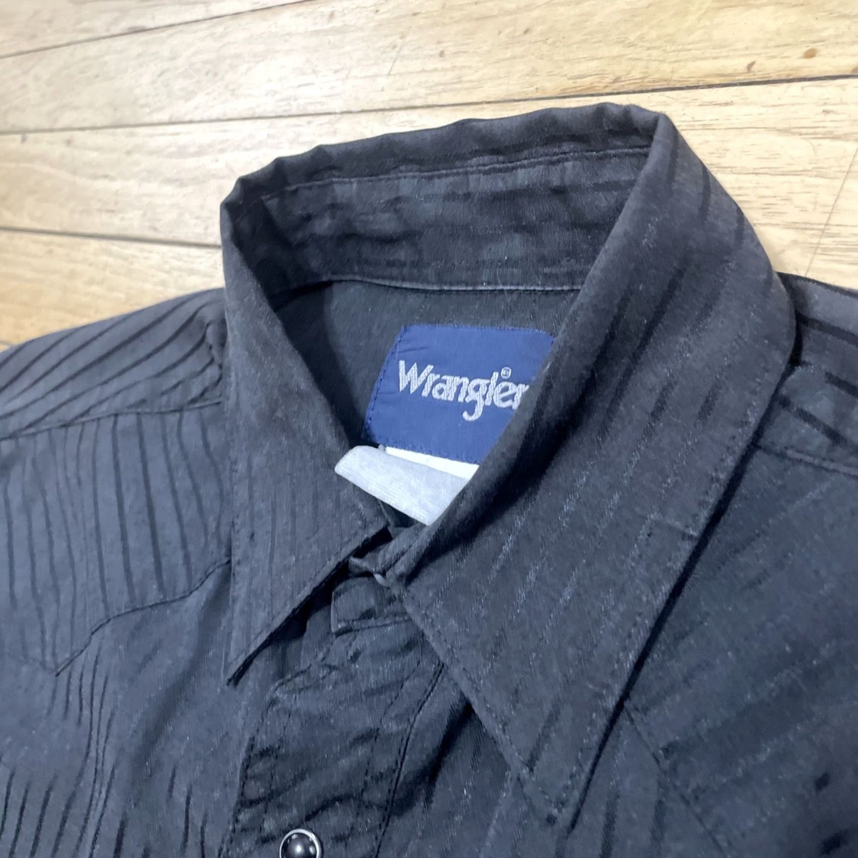 Wrangler Wrangler Pearl Snap Western Shirt Men L Black Cowboy Vintage Large Rockabilly Size US L / EU 52-54 / 3 - 5 Thumbnail