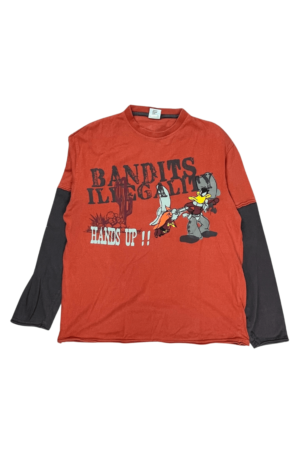 Vintage × Warner Bros 06 Looney Tunes “Bandits Illegality / Hands Up!” Faux Layer Size US M / EU 48-50 / 2 - 1 Thumbnail