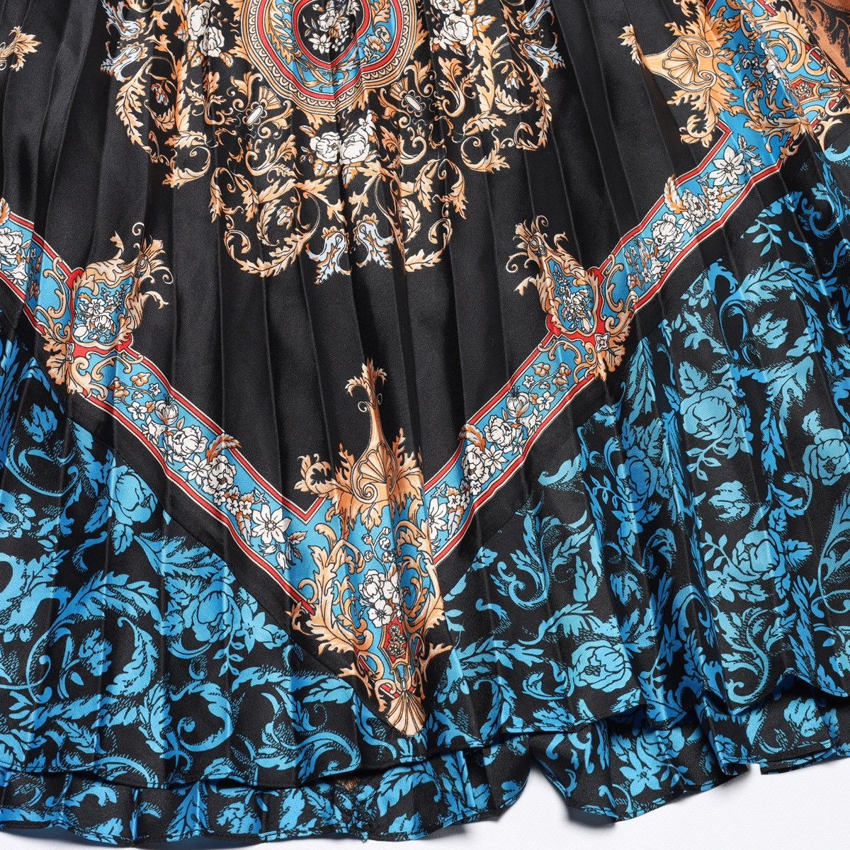 Sandro Sandro Ivona Printed Multicoloured Mid Skirt Pleated Size 25" / US 0 / IT 36 - 7 Thumbnail