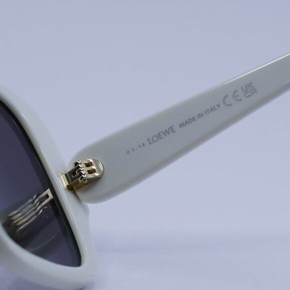 Loewe Loewe LW40134U 25A Sunglasses Ivory Square Frame, Smoke Size ONE SIZE - 7 Thumbnail