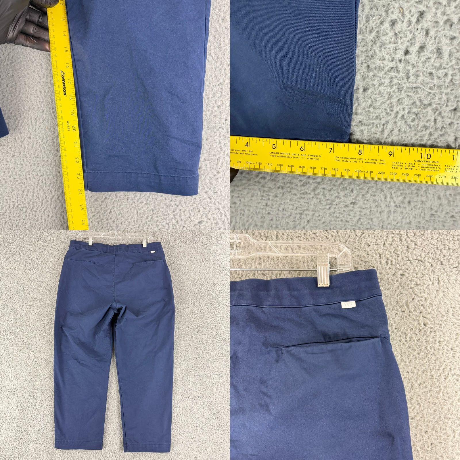 Nike Nike Chino Pants Mens 34 Blue Drawstring Twill Casual Tapered Sportswear Size US 33 - 8 Thumbnail