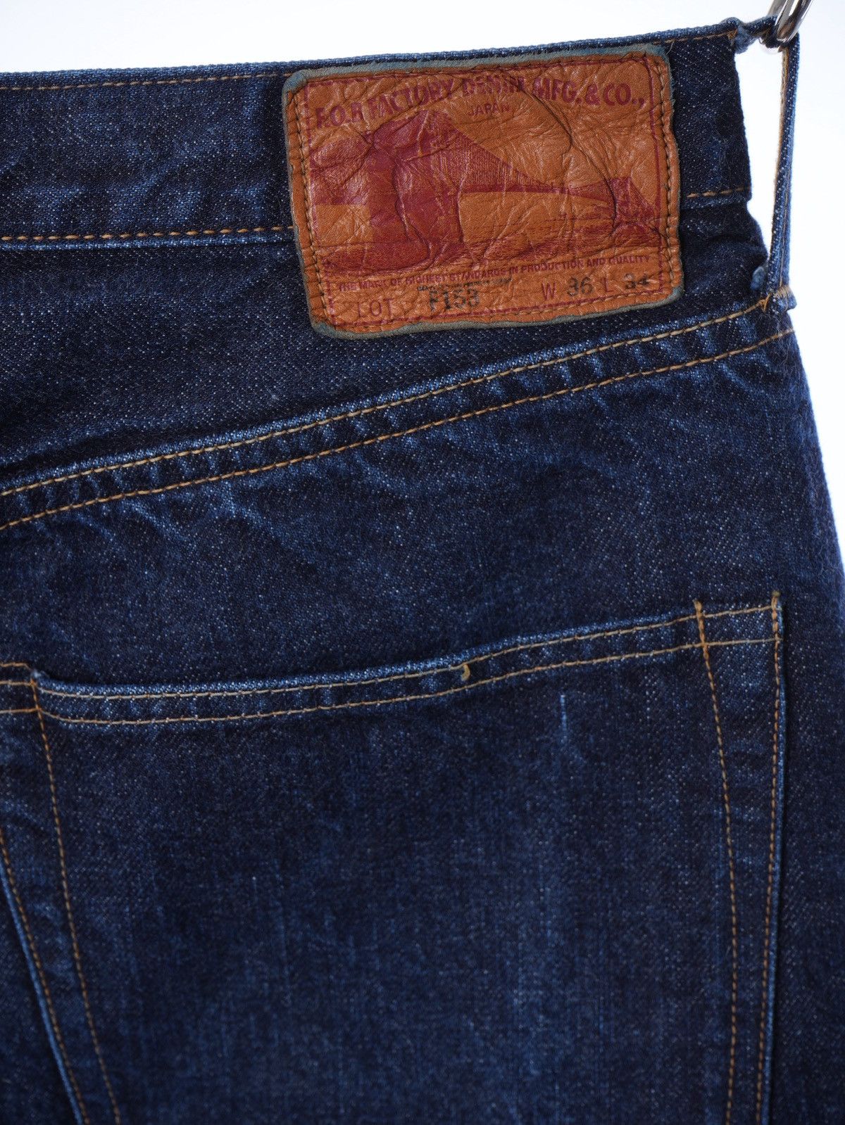FOB Factory FOB FACTORY F153 STRAIGHT Selvedge JEANS Size US 36 / EU 52 - 4 Thumbnail